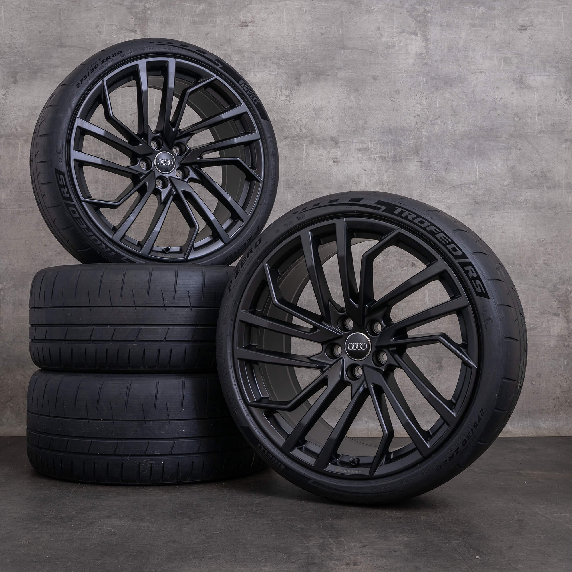 oem Audi RS4 RS5 rims 20 inch B9 8W F5 summer wheels 8W0601025FT black matt