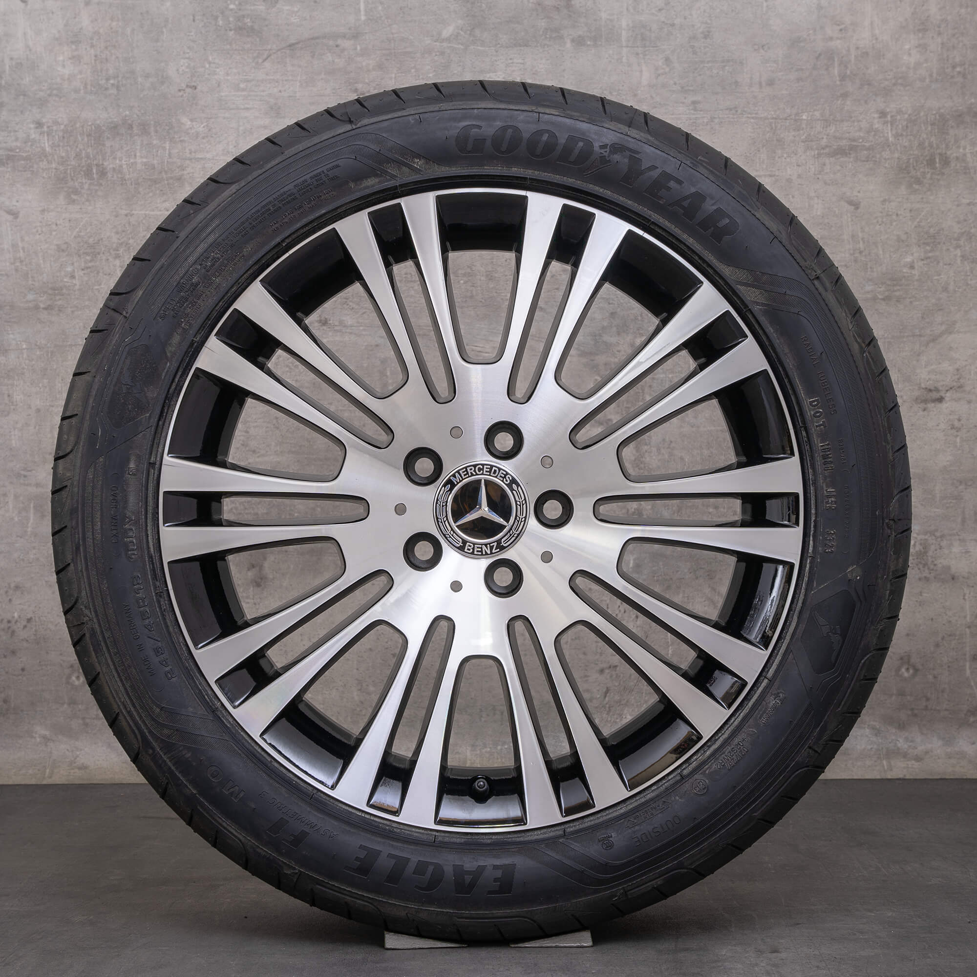 Original Mercedes Benz V-Klasse Felgen 18 Zoll 639 Vito Viano Sommerräder A6394012602 schwarz glanzgedreht NEU