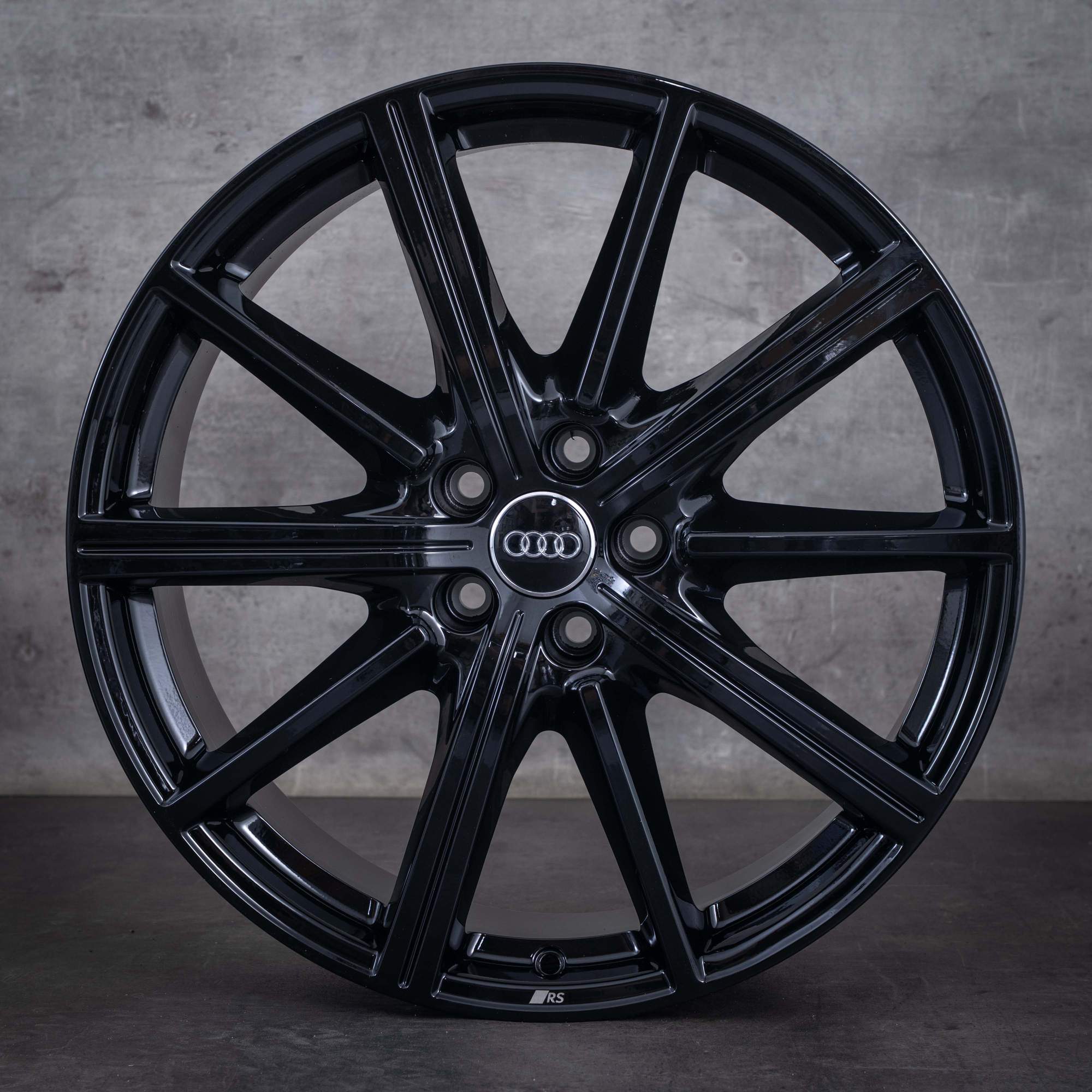 Cerchi originali Audi A6 S6 da 20 pollici 4K C8 4K0601025CB nero lucido