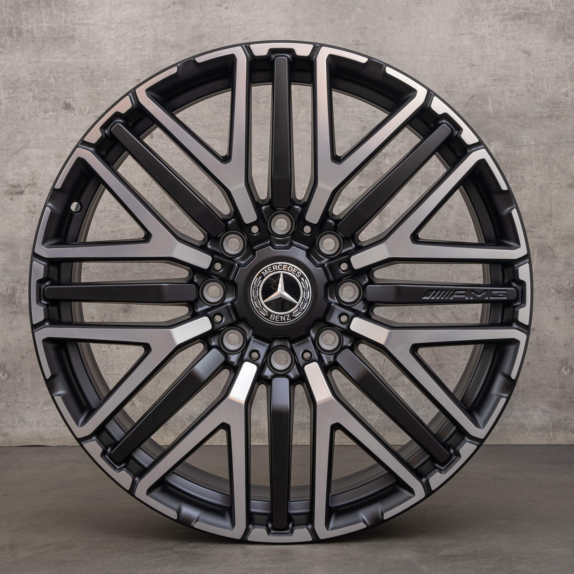OEM Mercedes-Benz G-Class G63 AMG 22-inch rims W463A 4x4 A4634014000 Matte Black NEW