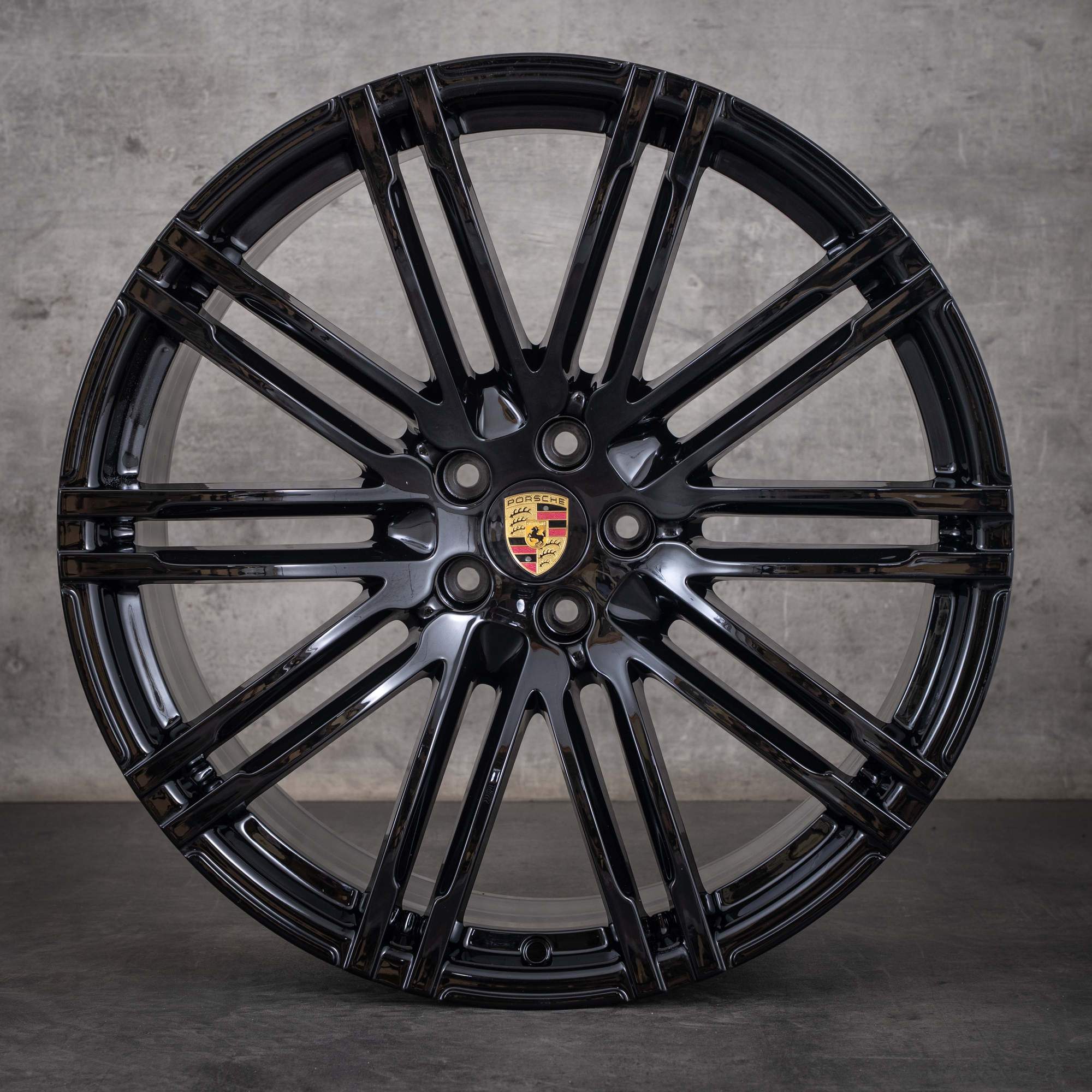 Alkuperäiset Porsche Macan I -vanteet 21 tuumaa 95B601025AT 95B601025BA kiiltävä musta