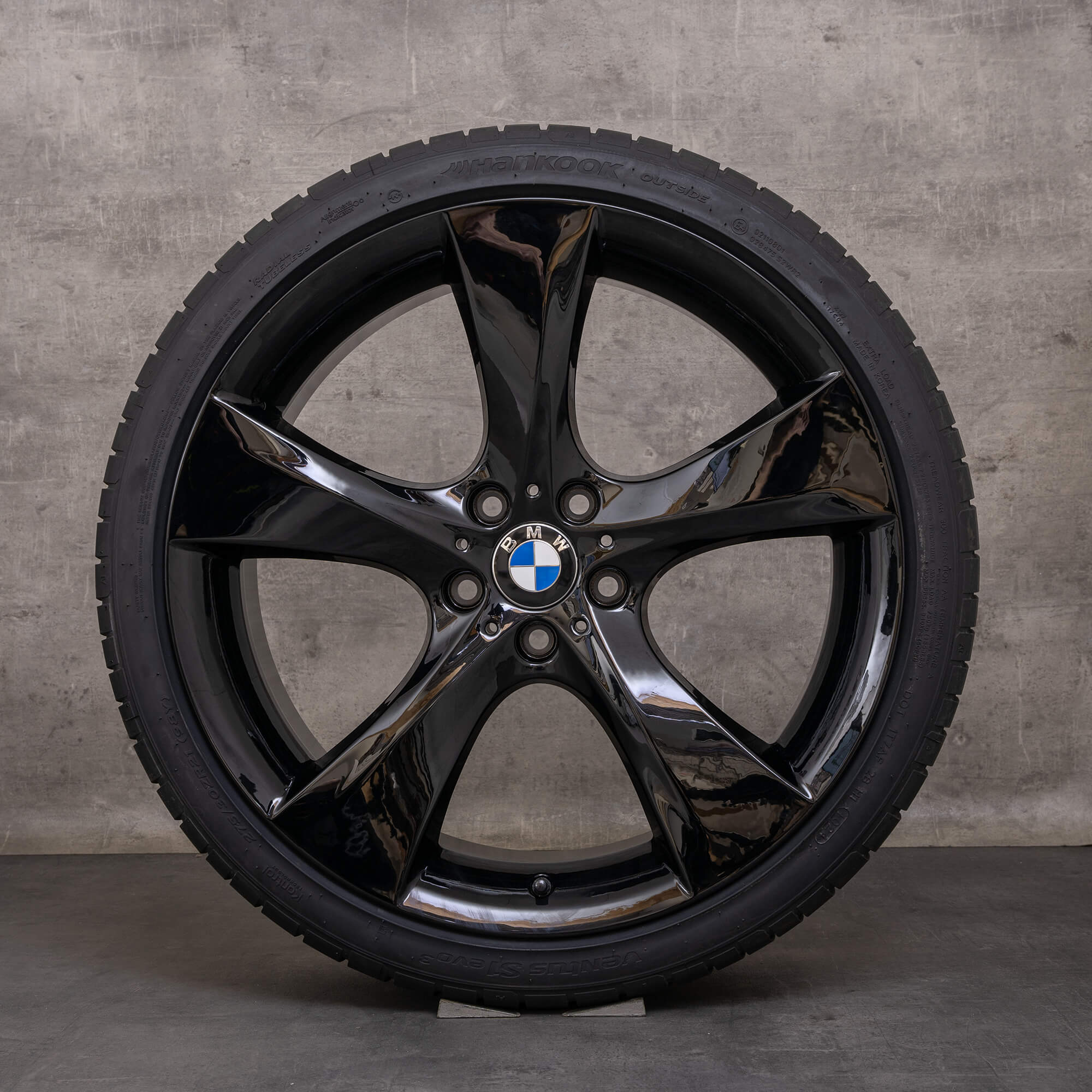 Llantas originales BMW Serie 5 GT 7 21 pulgadas F07 F01 F02 F03 Summerrder Styling 311 negro alto brillo 6792592 6792593