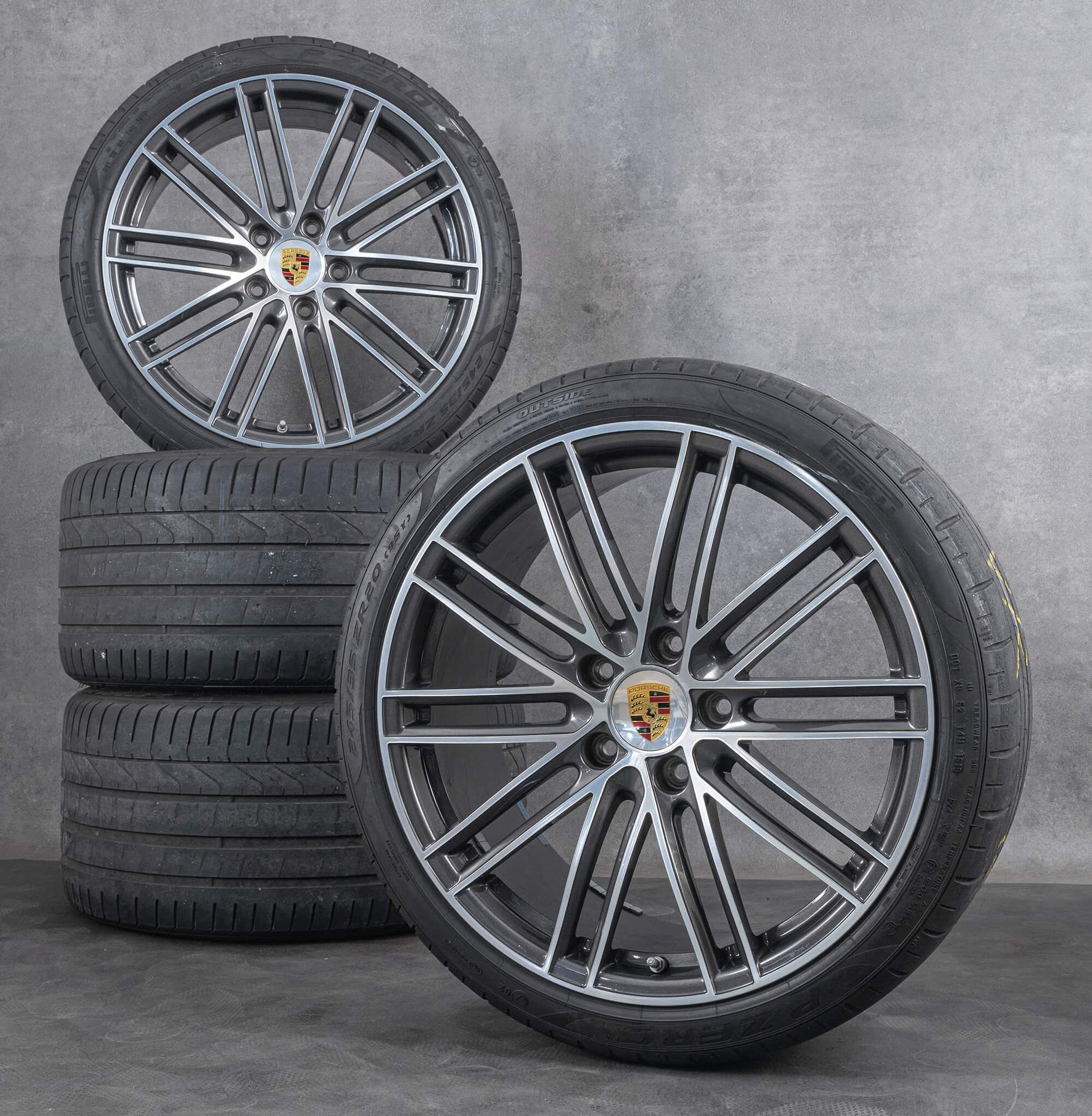 Original Porsche 20 Zoll Felgen 991 II Sommerräder Turbo IV Sommerreifen Neu OC6