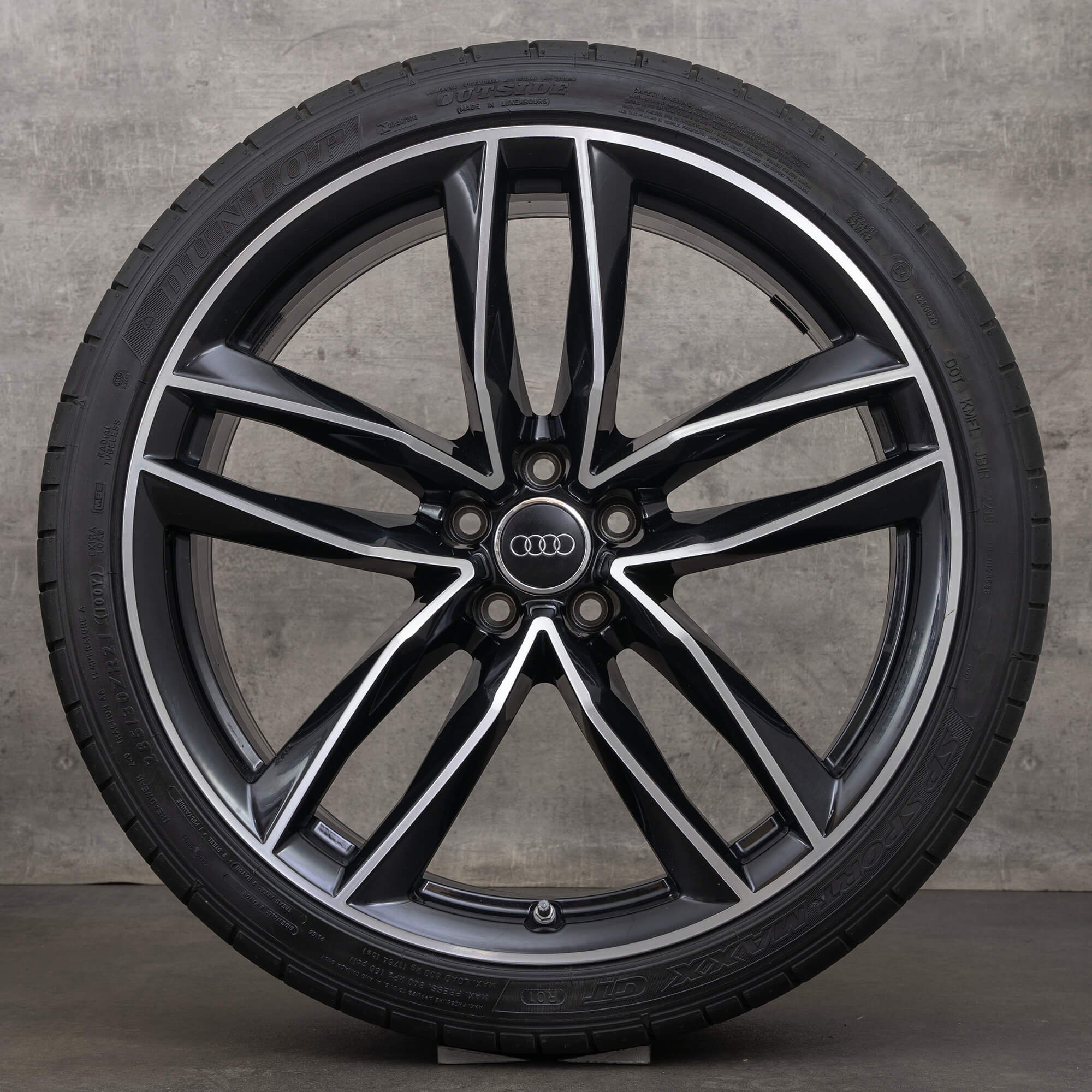 Audi RS6 4G C7 rodas de verão jantes 21 polegadas pneus 4G0601025CE preto