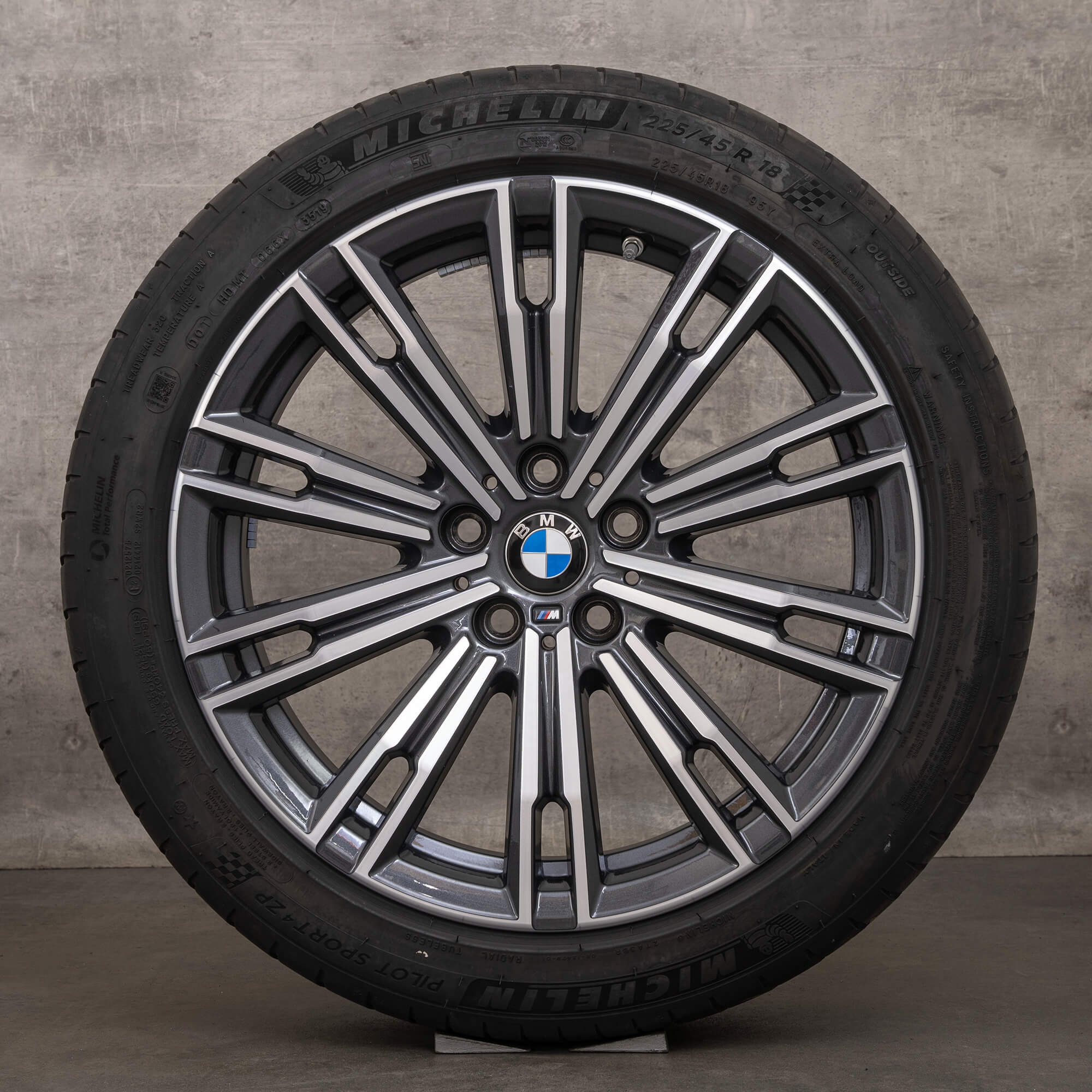 BMW Série 2 G42 3 G20 G21 4 G22 originais jantes de 18 polegadas pneus verão