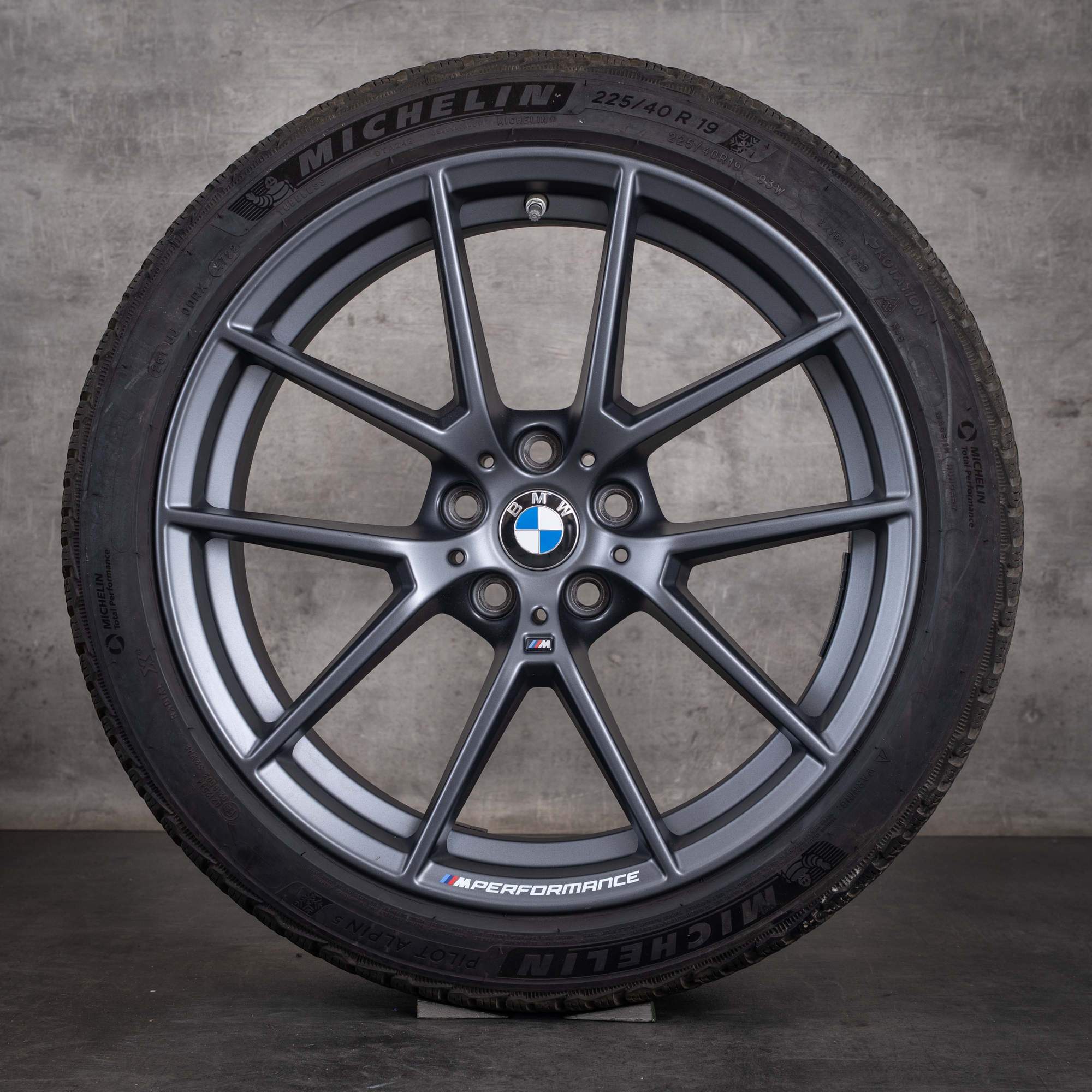 Original BMW 2er 3er 4er Winterräder 19 Zoll G20 G21 G22 G23 G42 Coupé Felgen Styling 898 M 6895390 6895391 frozen gunmetal grey matt