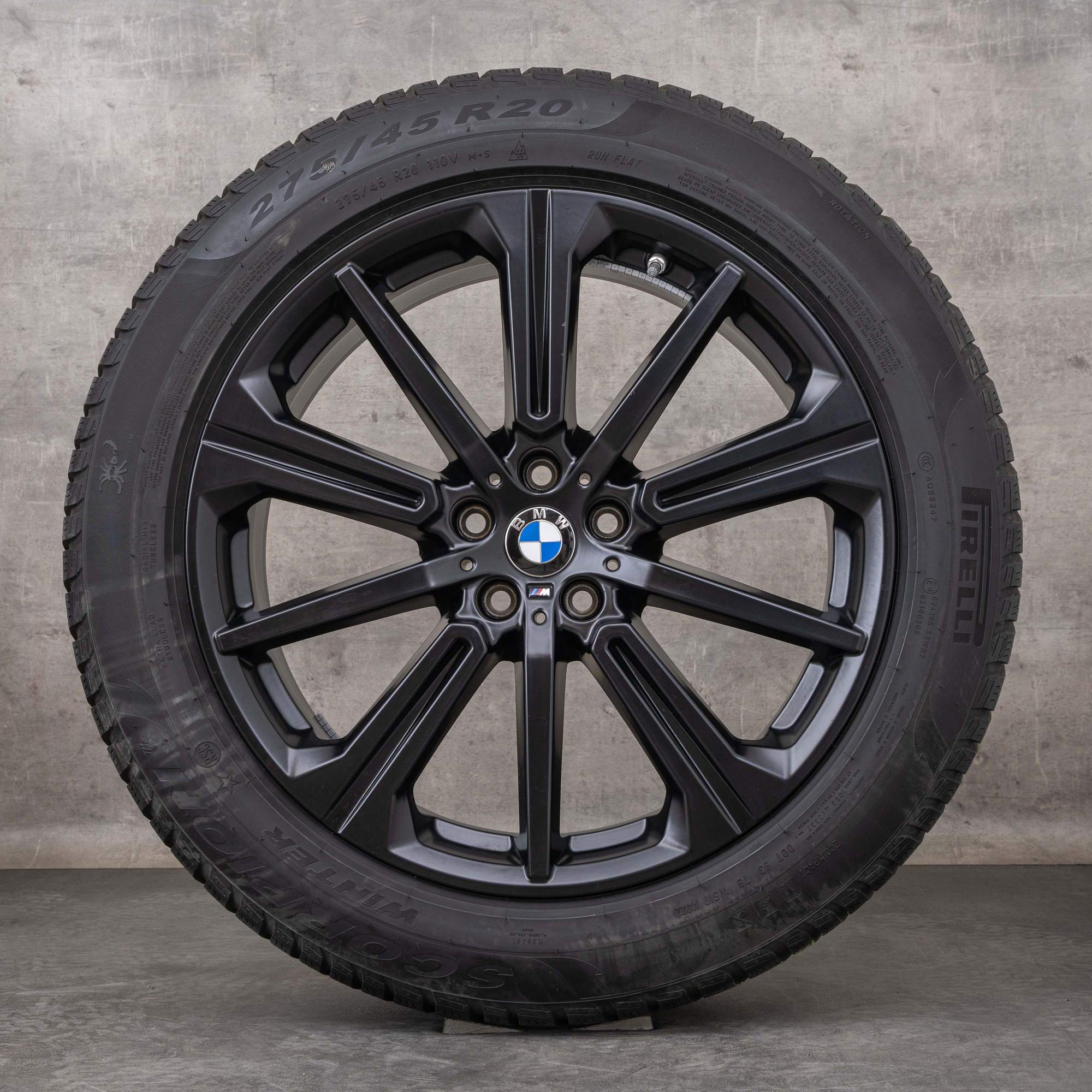 Original BMW X5 X6 Felgen 20 Zoll G05 G06 Sommerräder Styling 748 M 6883765 schwarz matt