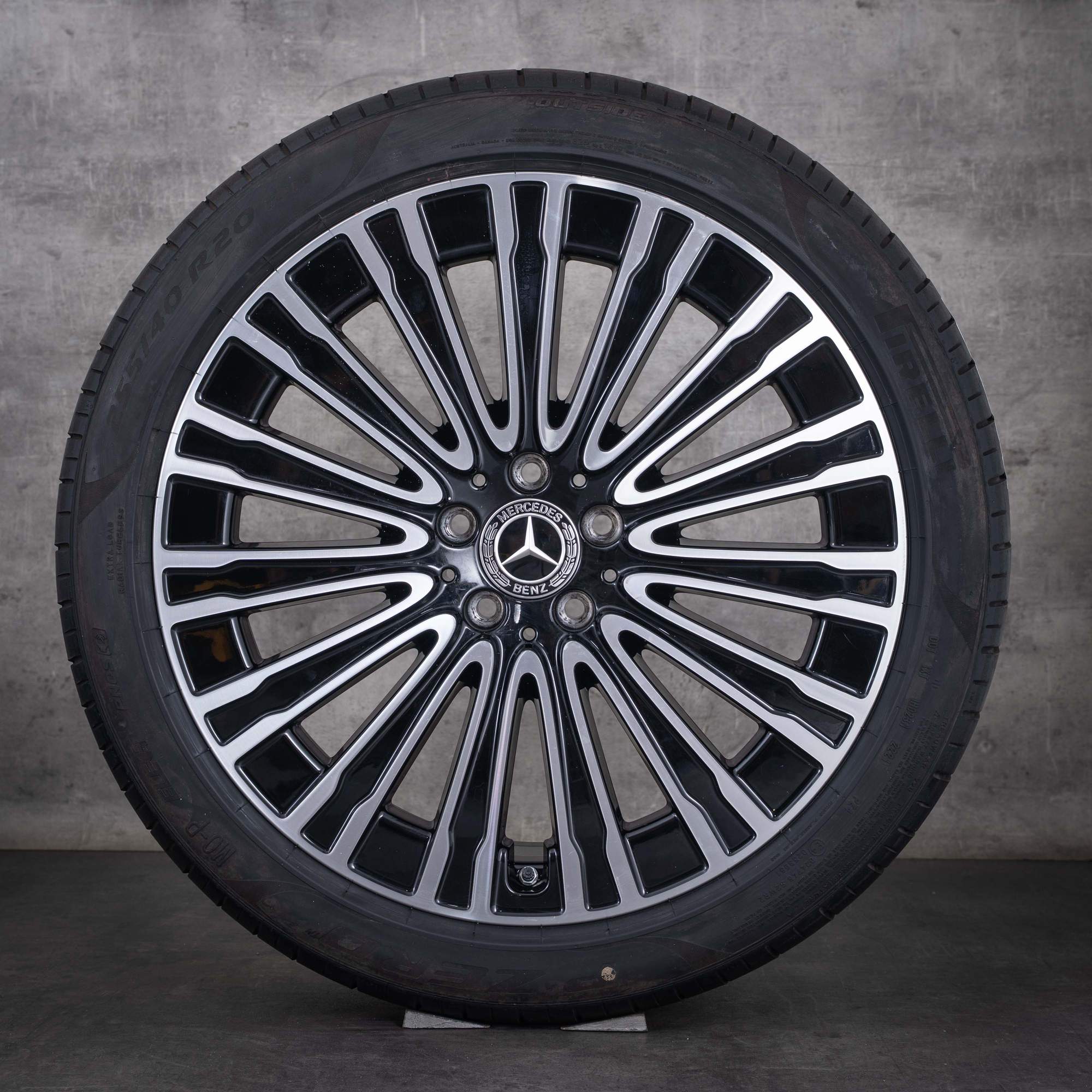 OEM Mercedes-Benz EQE 20inch V295 summer wheels A2954011900 Black diamond cut