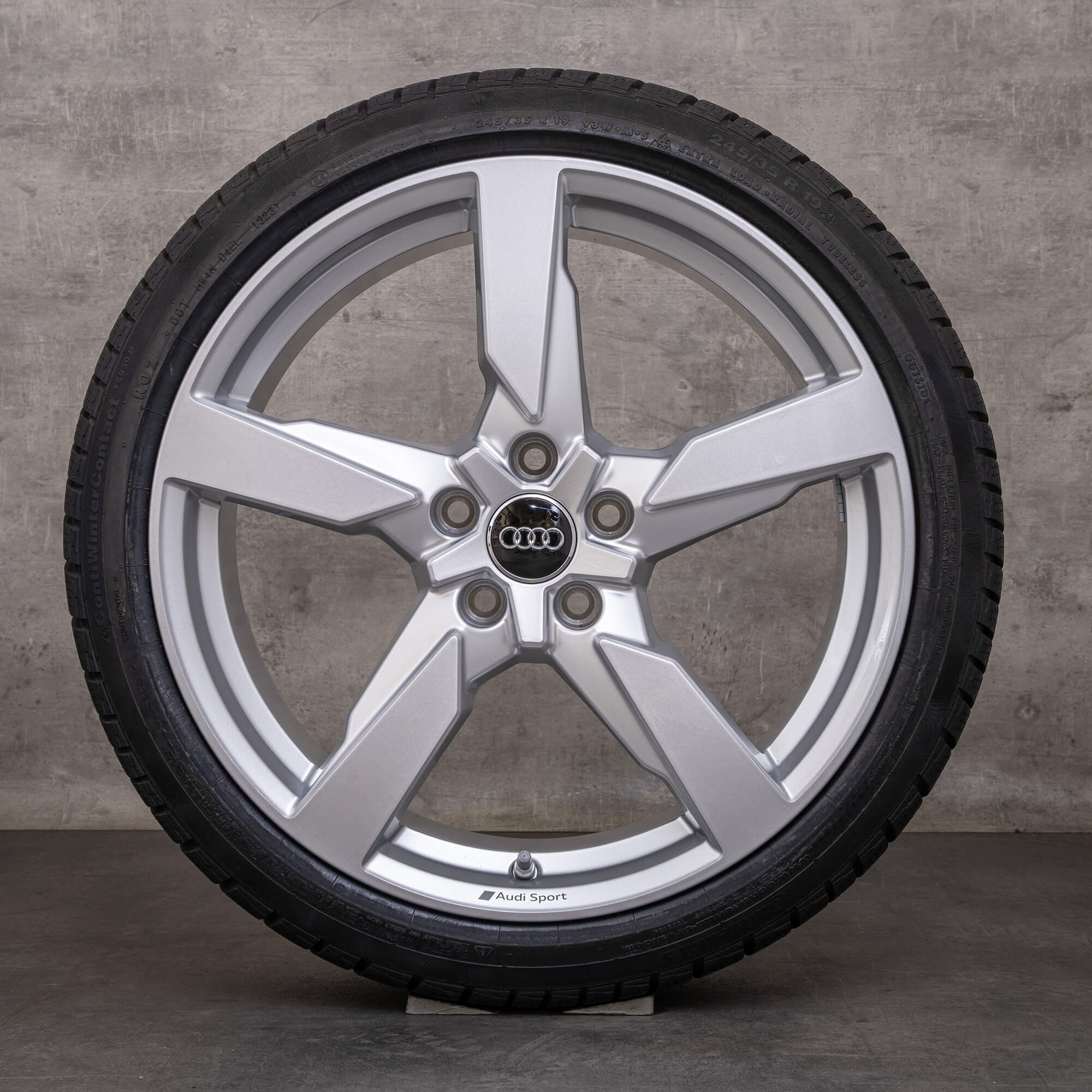 Alkuperäiset Audi TT TTS RS talvirenkaat 19 tuuman 8S FV vanteet 8S0601025AA hopea kiiltävä UUSI