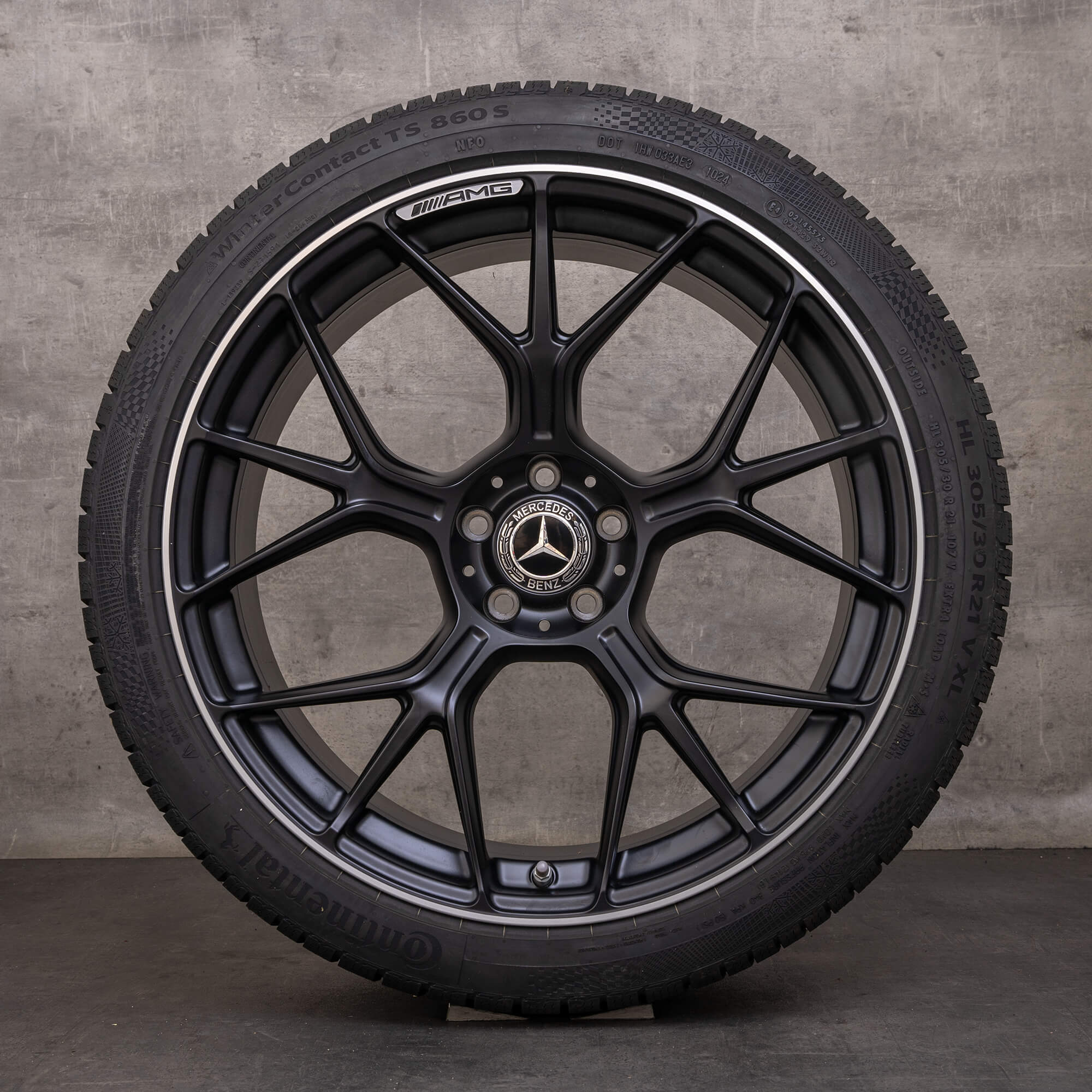 Oryginał Mercedes Benz AMG GT 55 63 S E Performance PRO 4Matic+ koła zimowe 21 cali C192 Felgi A1924011300 A1924011400 czarny mat Polerowane NOWOŚĆ