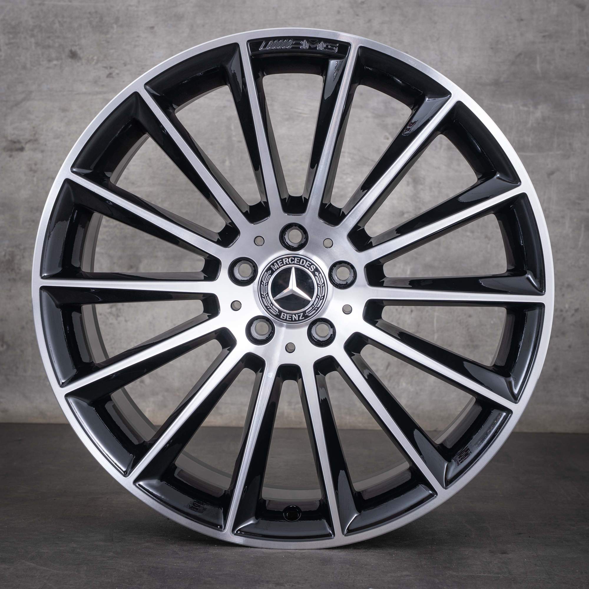 Original Mercedes Benz E-Klasse AMG Felgen 20 Zoll W213 S213 C238 A238 Sommerräder A2134012200 A2134012300 schwarz glanzgedreht
