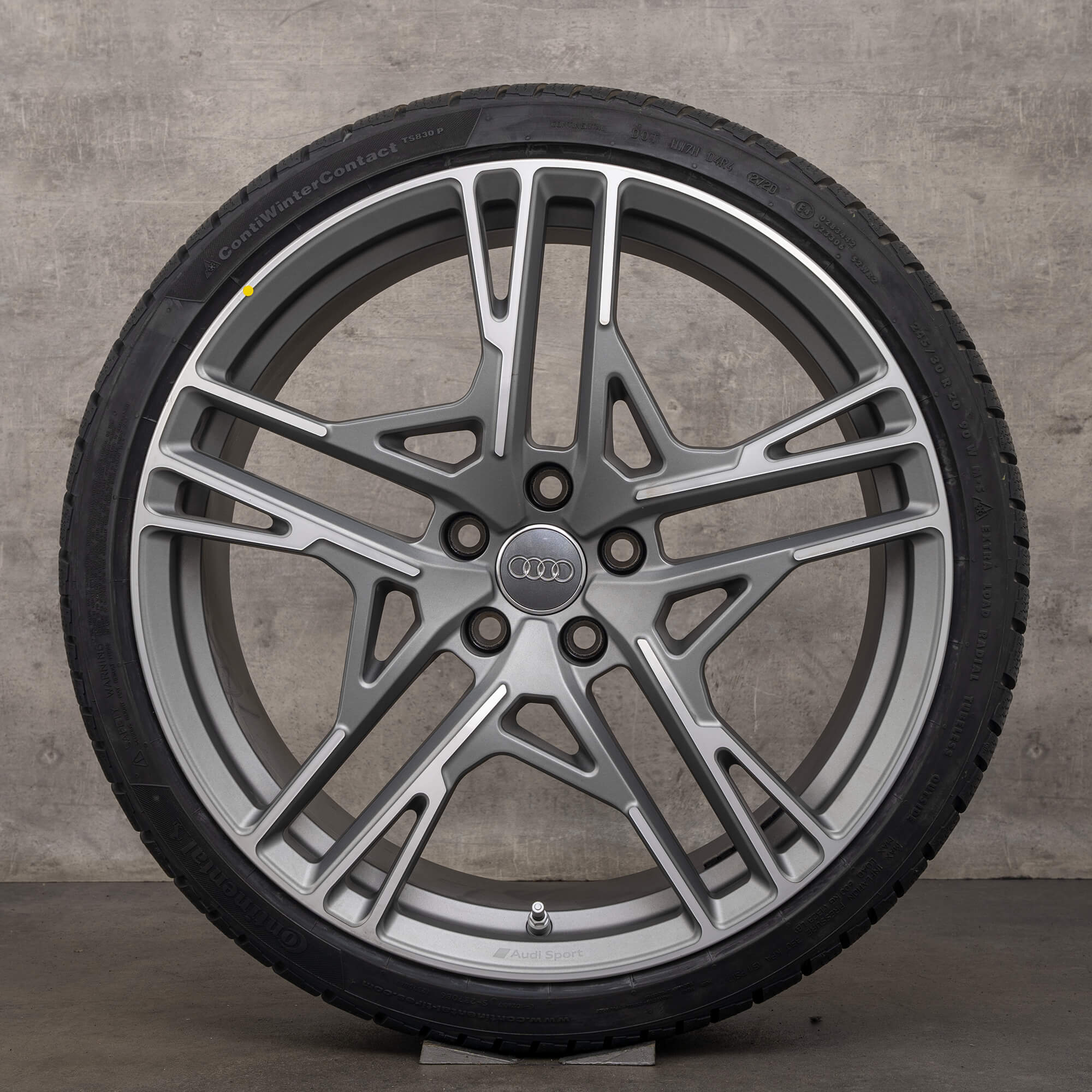 Audi 20 inç jantlar R8 4S komple kış jantları 4S0601025AD 4S0601025AG YENİ