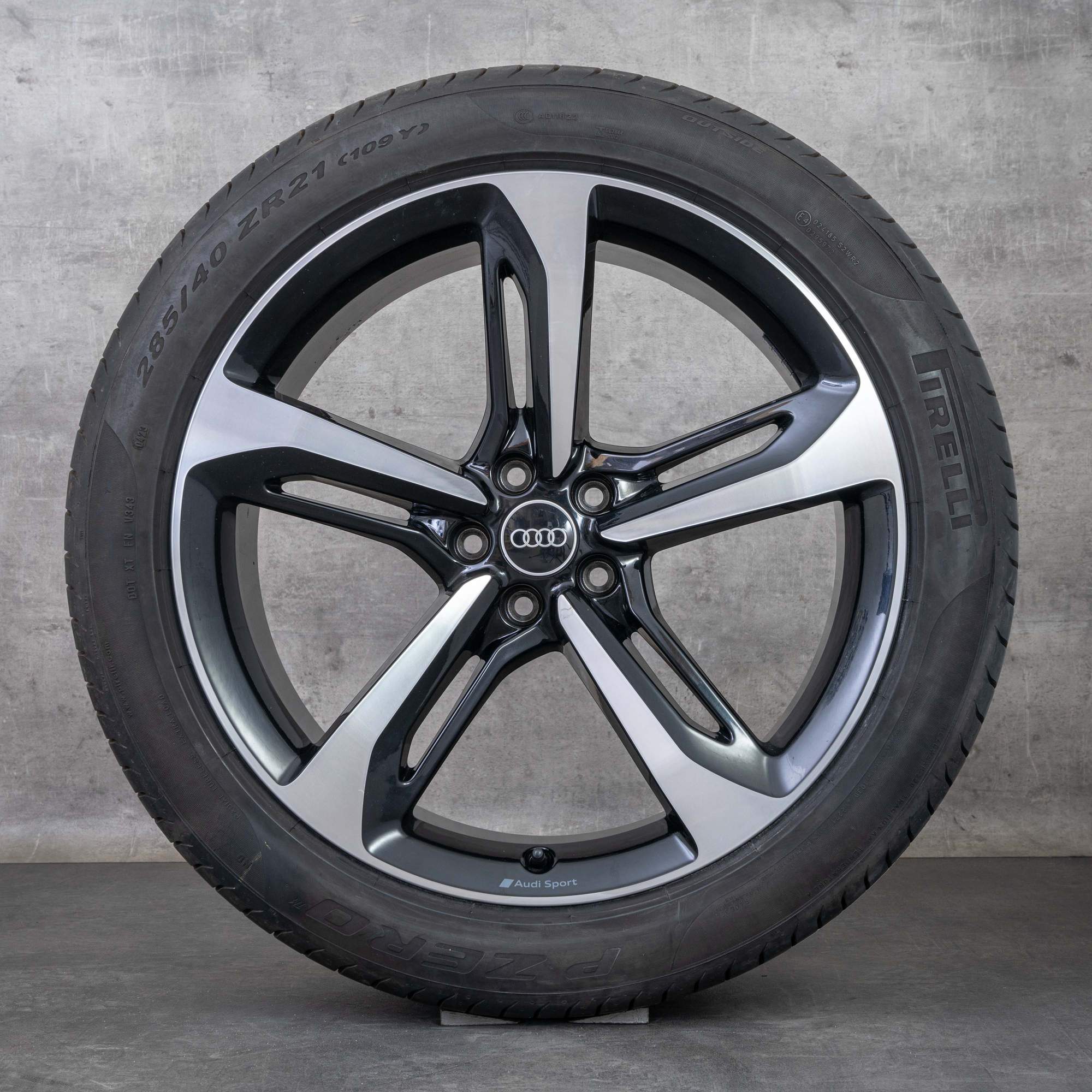 Alkuperäiset Aidot Audi Q7 SQ7 vanteet 21 tuuman 4M kesäpyörät 4M0601025AA musta kiillotettu