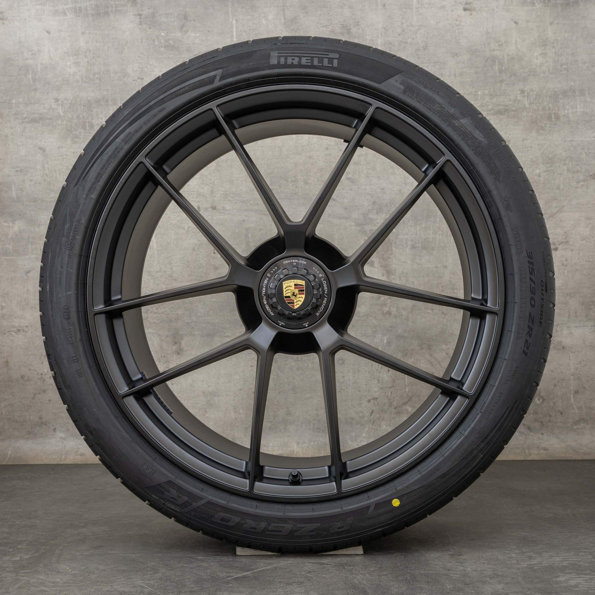 Originele Porsche 992 II velgen 20 21 inch Carrera GTS zomerwielen 992601025BT 992601025CA zwart mat NIEUW