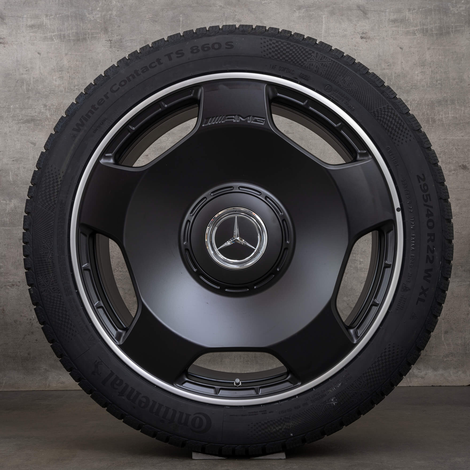 Orijinal Mercedes Benz G-Serisi G63 AMG kış jantları 22 inç W463 W465 jantlar monoblok A4634014100 siyah mat parlak tornalı YENİ