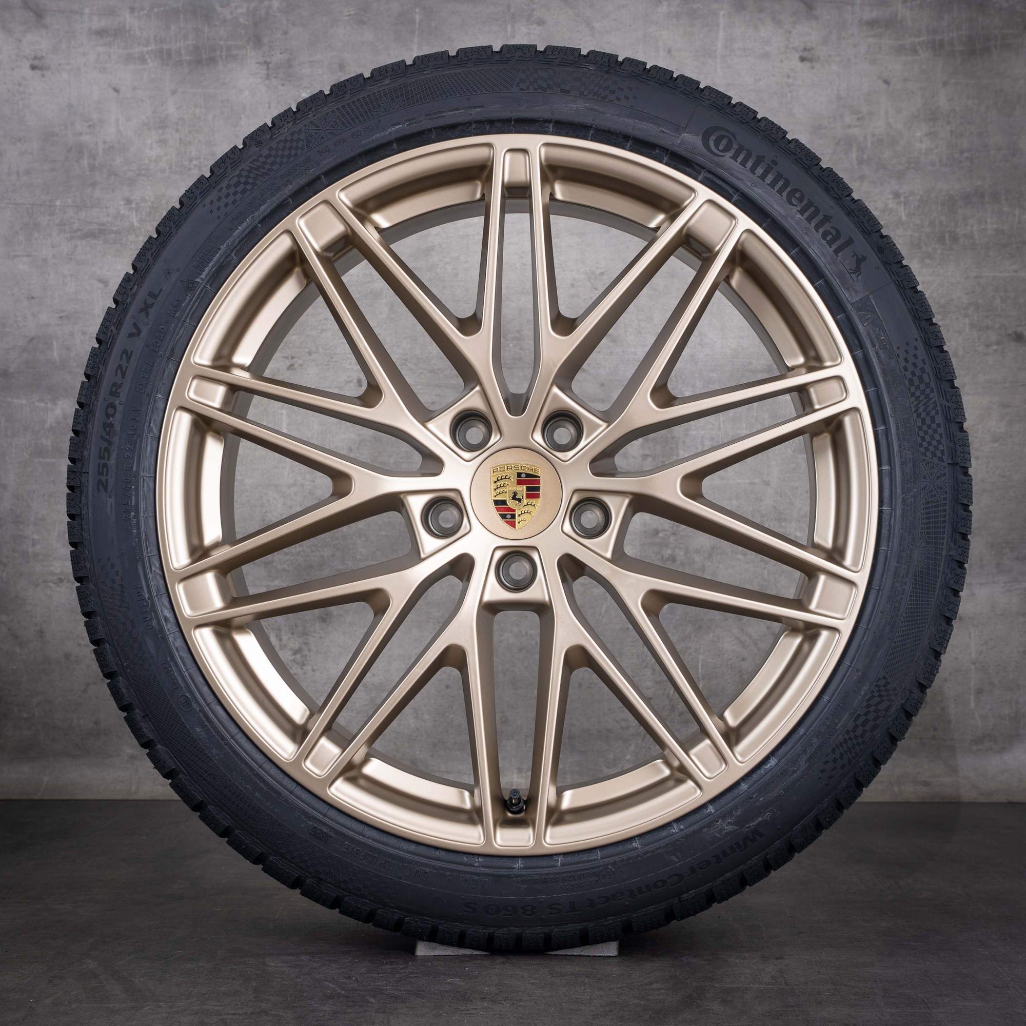 OEM Porsche Macan electric winter wheels 22inch H2 rims 95C601025AD 95C601025AE Neodyme Matte NEW
