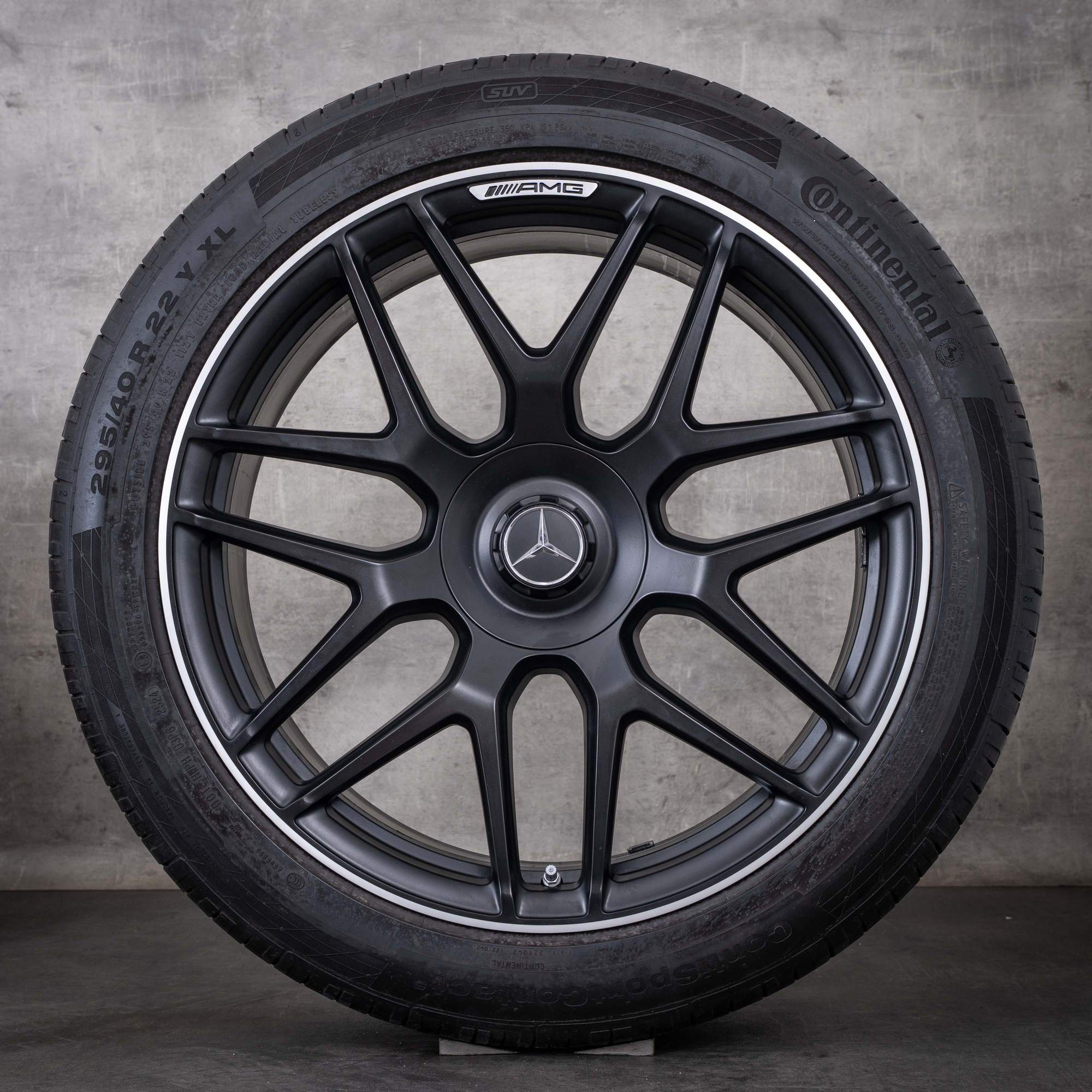 OEM Mercedes-Benz G-Class G63 AMG 22-inch rims W465 W463A summer wheels A4634012000 matte, diamond cut