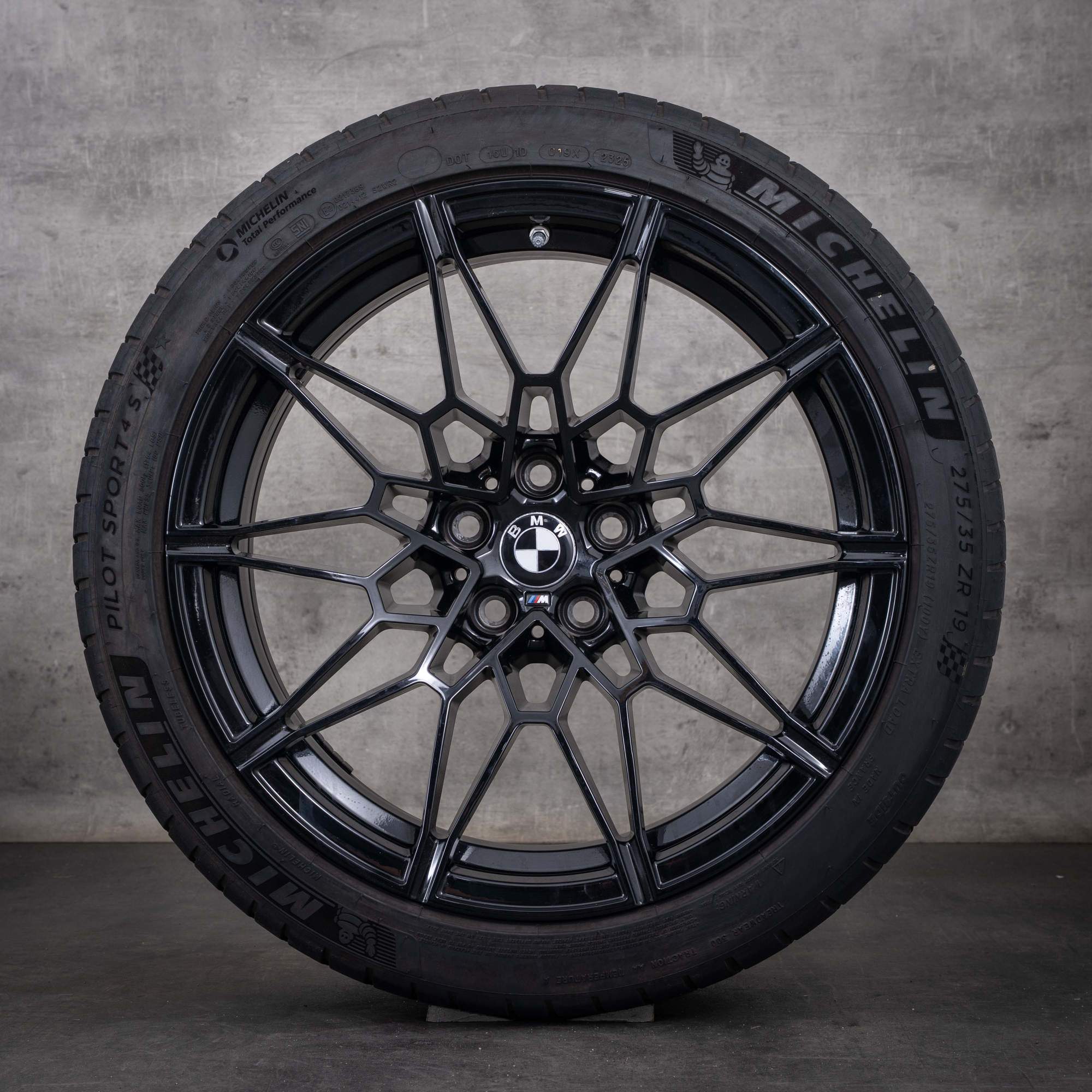Jantes d'origine BMW M2 M3 M4 19 et 20 pouces G87 G80 G81 G82 G83, jantes été, style 826 M 8093838 8093839, noir brillant