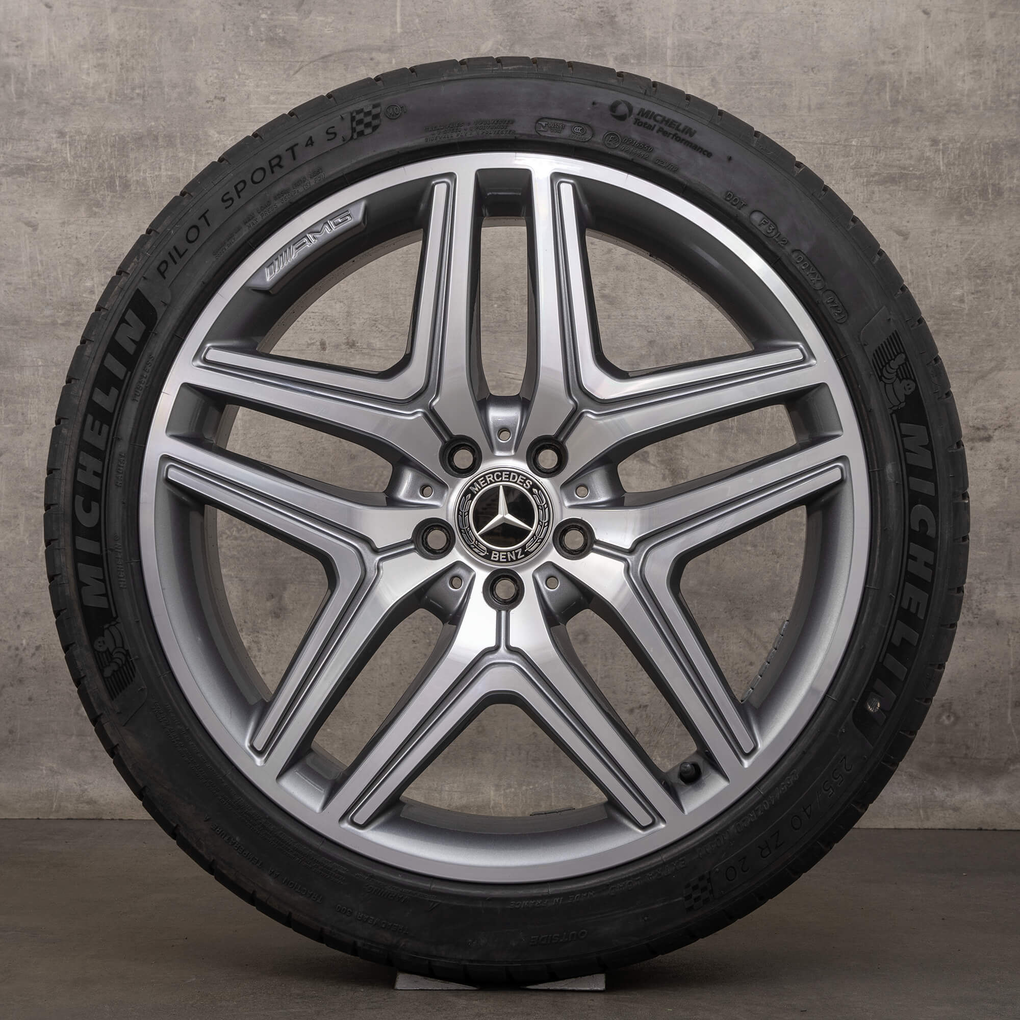 Oryginał Mercedes Benz GLA GLB 35 45 koła 20 cali X247 H247 letnie A2474012000 himalaya szary polerowane NOWOŚĆ