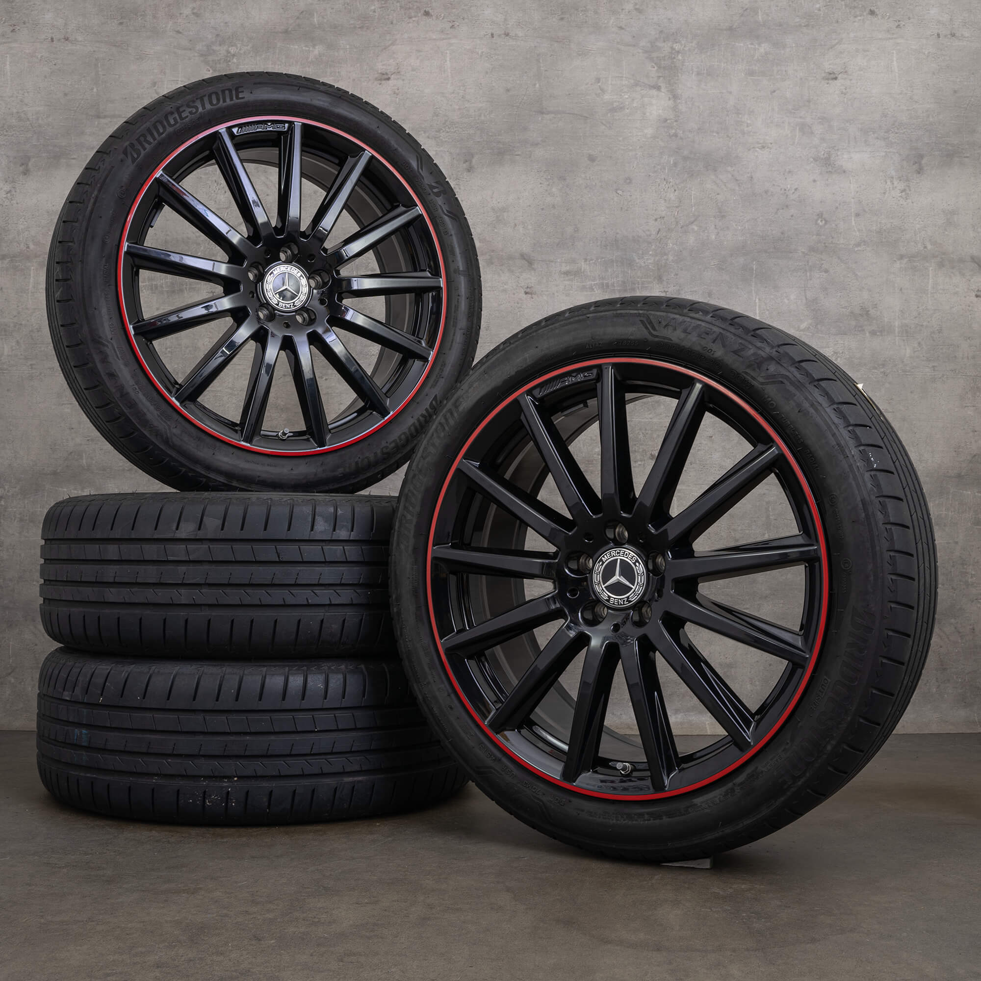 希少AMG20インチ ホイール ブラック/レッド GLB X247 OEM Mercedes Benz GLA GLB AMG rims 20 inch H247 X247 summer wheels