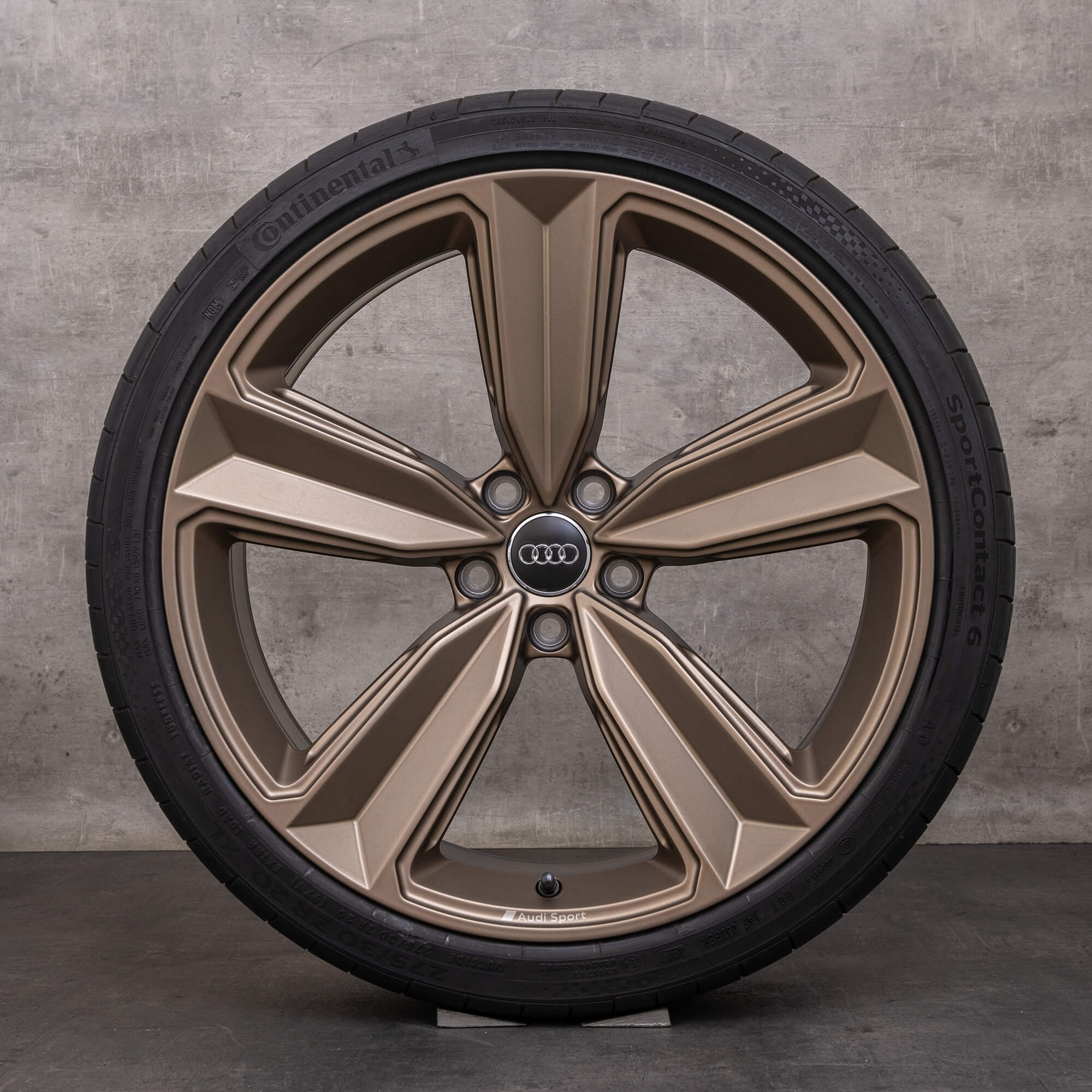 Oryginalne koła zimowe Audi RS4 RS5 20 cali B9 8W F5 Felgi 8W0601025CS Peak brązowo-złote