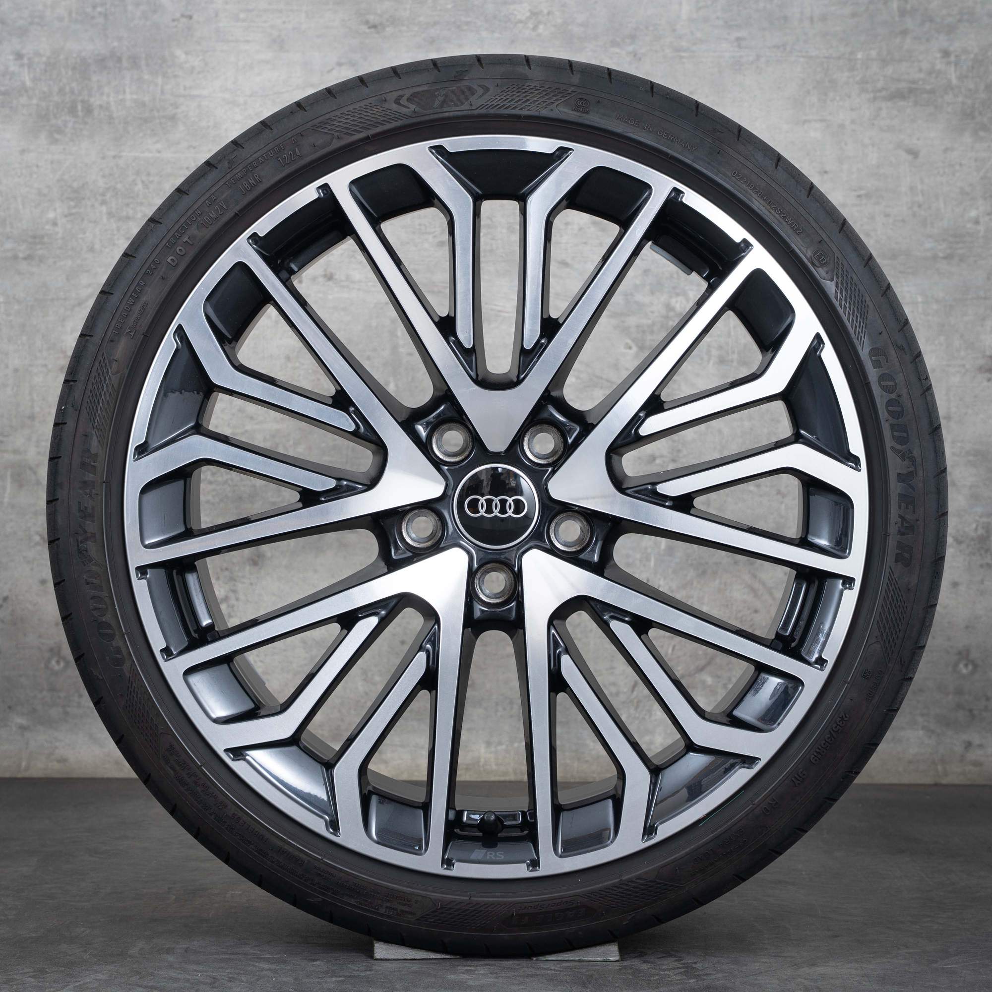 Aidot Audi A3 S3 alkuperäiset vanteet 19 tuuman 8Y kesäpyörät 8Y0601025CN graniitti kiillotettu