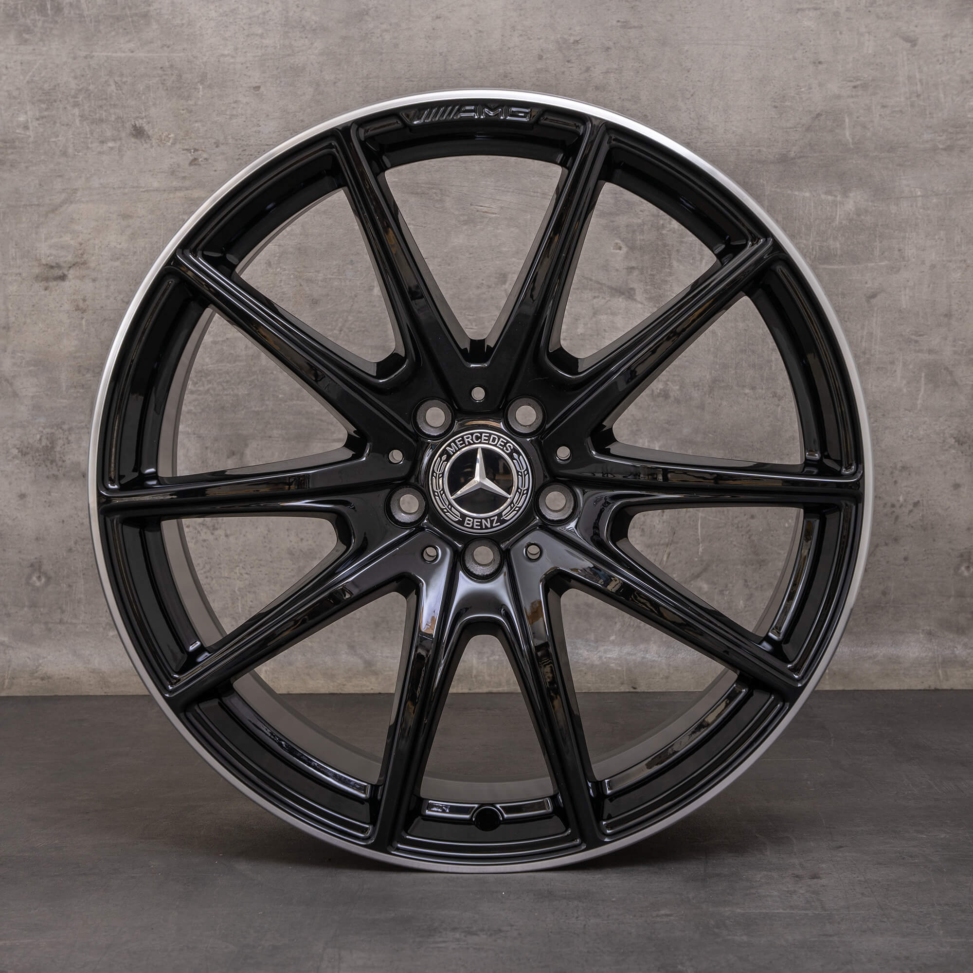 Llantas originales Mercedes Benz Clase S y S63 S65 AMG de 20 pulgadas W222 A2224014000 A2224014100 negras torneadas brillantes