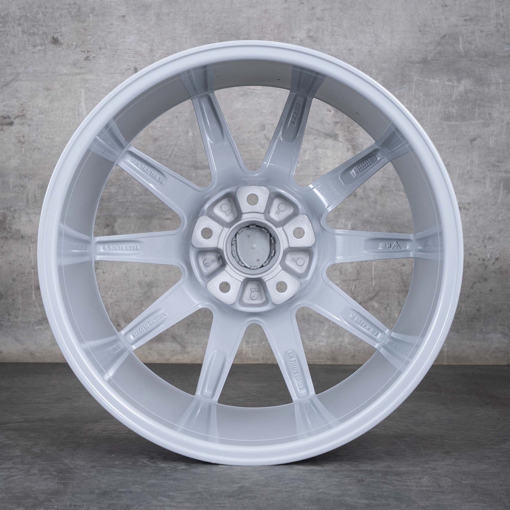 Oryginalna felga Porsche 997 Carrera 19 cali C2 C4 99736215655 srebrna błyszcząca