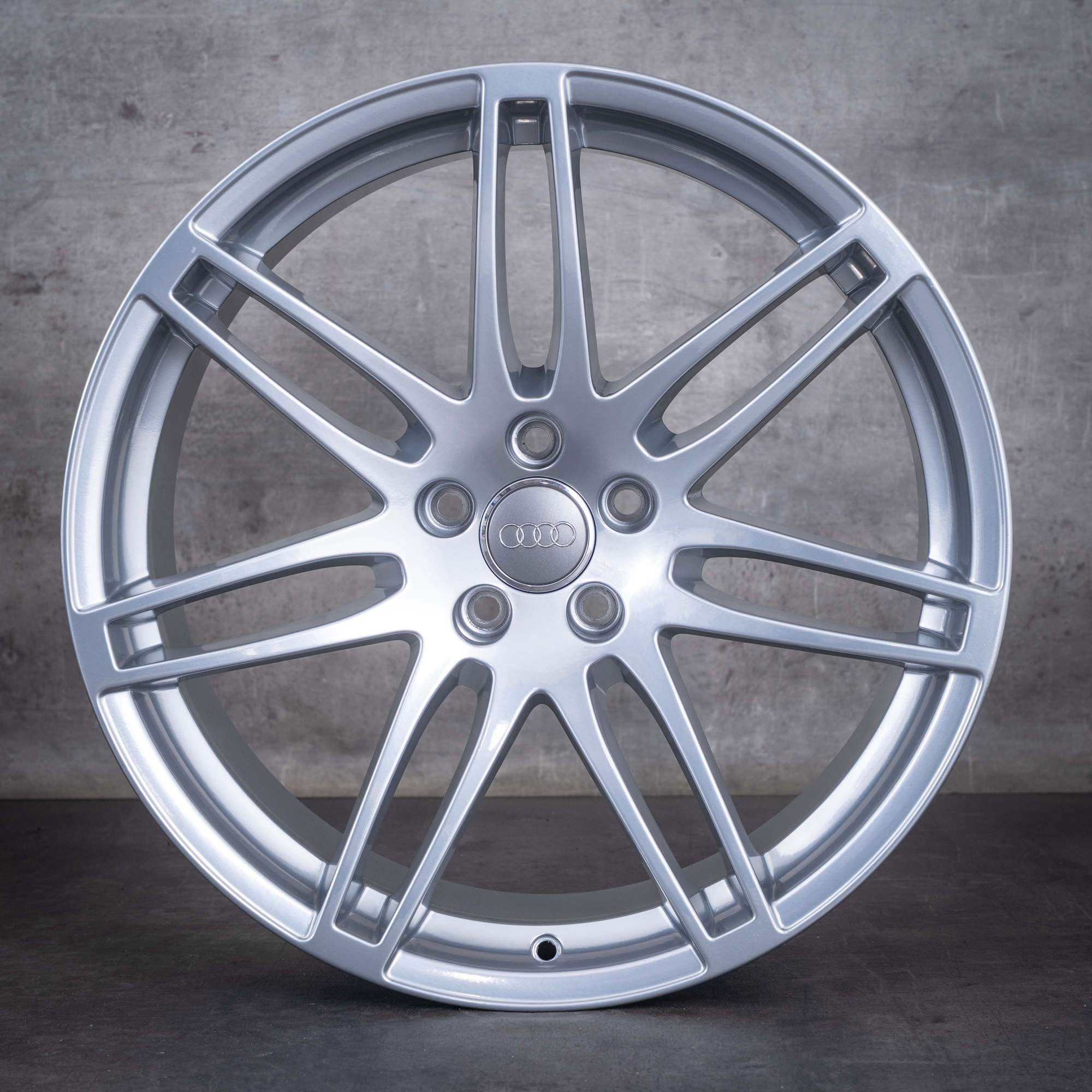Llantas originales Audi A5 S5 de 20 pulgadas 8T 8F B8 8T0601025CM cromadas en plata brillante