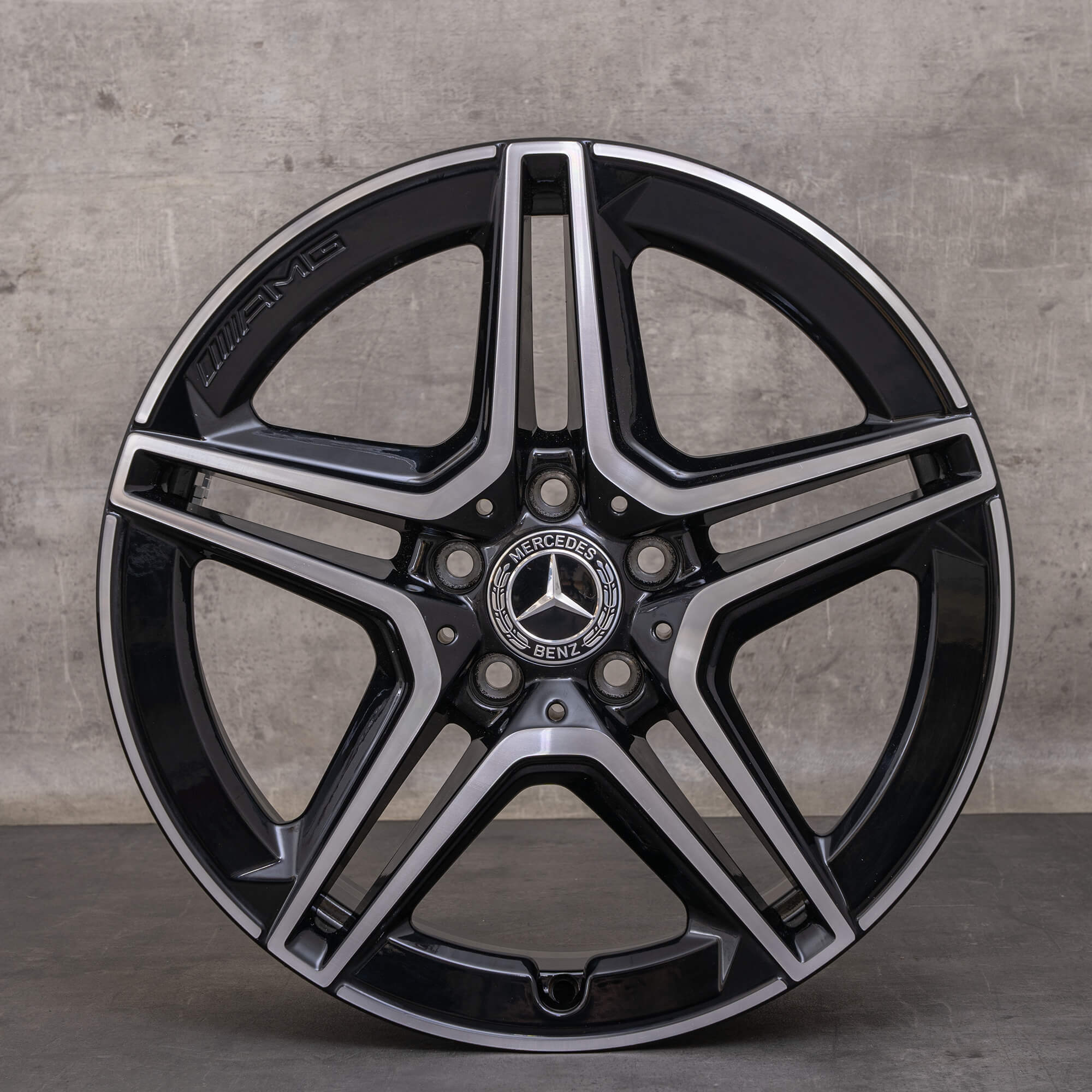 Mercedes-Benz A B-klasse CLA AMG velgen 18 inch W177 V177 W247 X118 C118 A1774011500 zwart hoogglans gedraaid