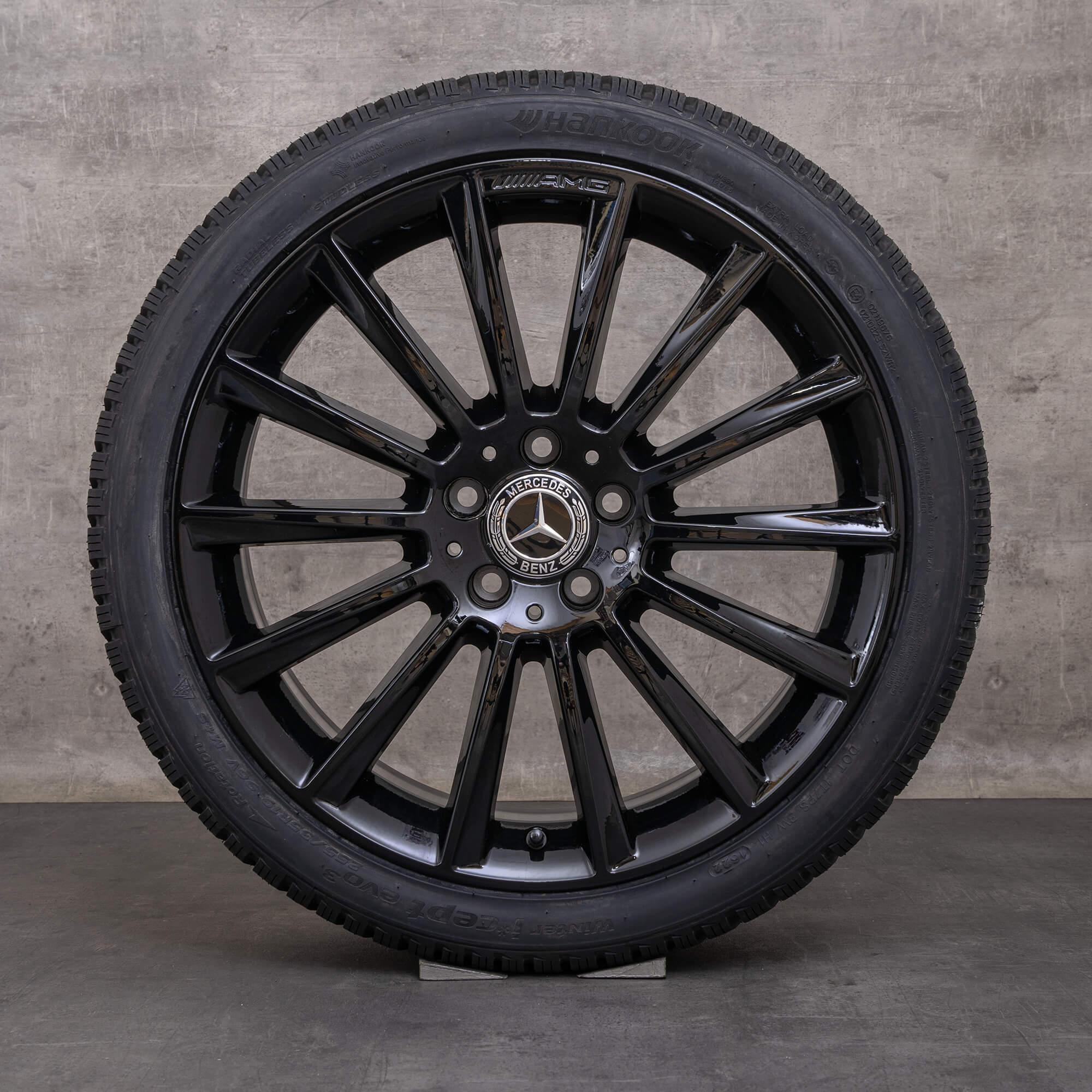 Originale Mercedes Benz C-Klasse AMG vinterhjul 19 tommer W205 S205 C205 A205 fælge A2054011300 A2054011400 sort blank