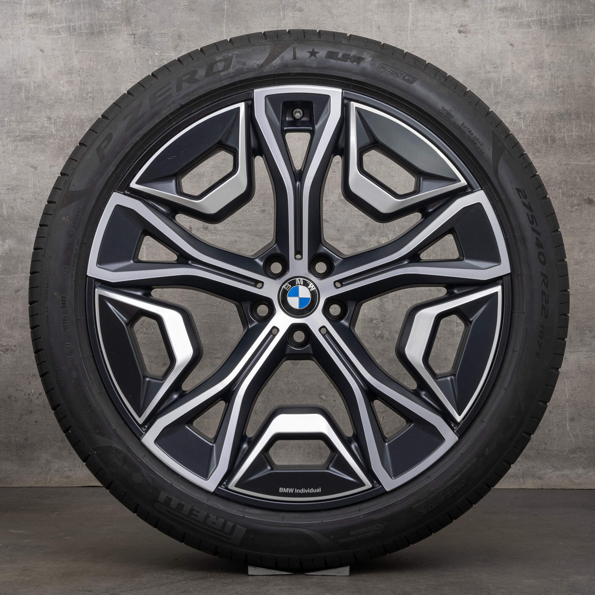 BMW iX i20 Sommerräder 22 Zoll Felgen Sommerreifen Styling 1021 5A02659 schwarz