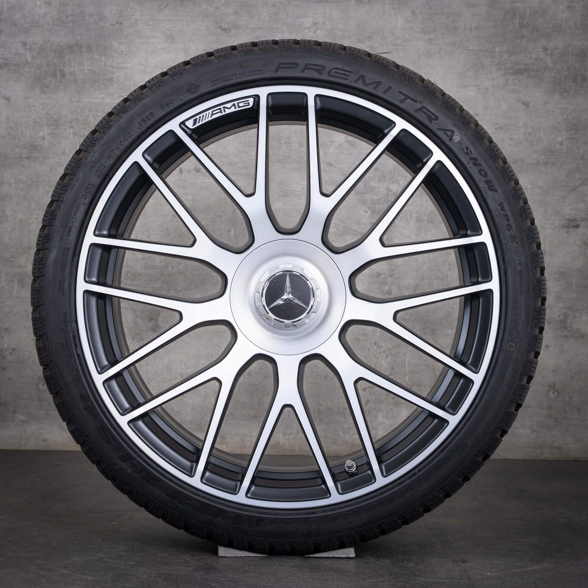 OEM Mercedes Benz C-Class C63 & S AMG rims 19 inch W205 S205 summer wheels A2054011700 A2054011800 black matt polisched NEW