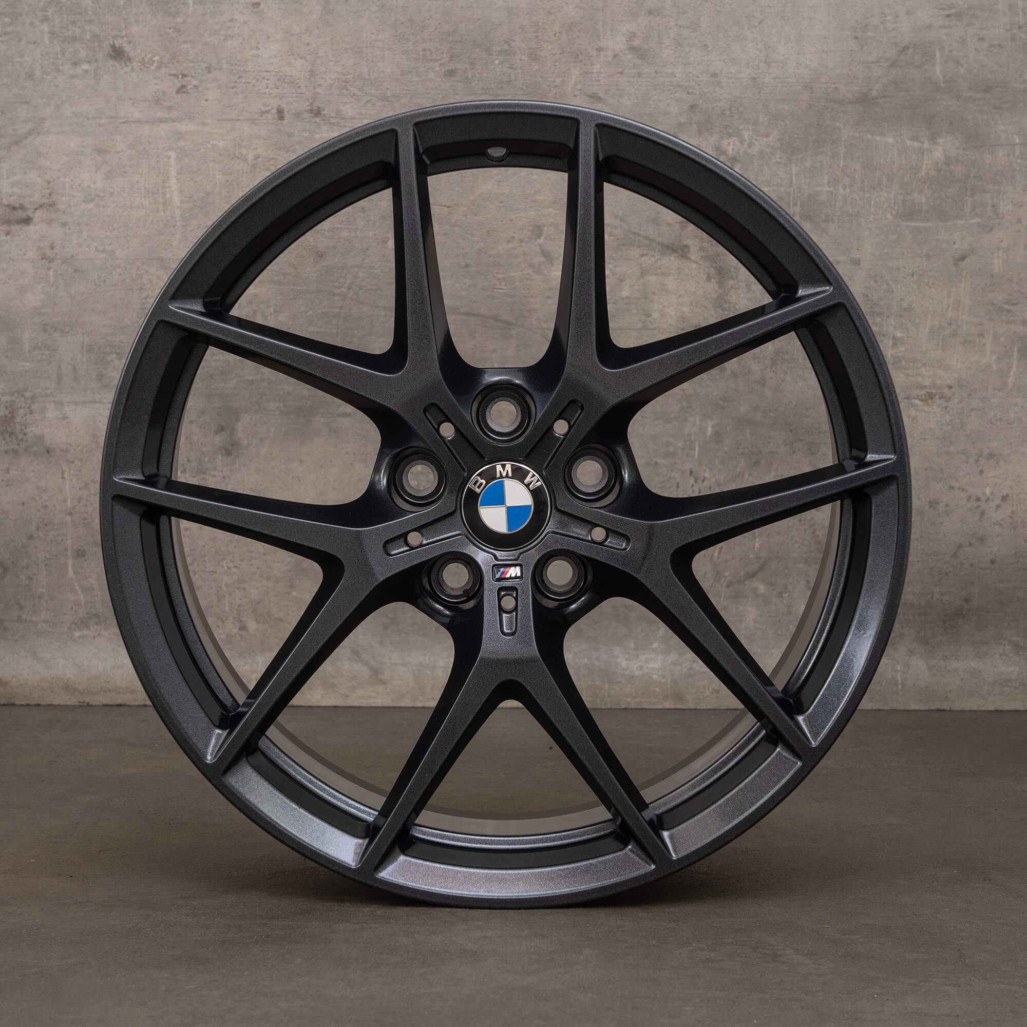 Original BMW 1er F40 2er F44 18 Zoll Felgen 554 M 8092353 schwarz metallic