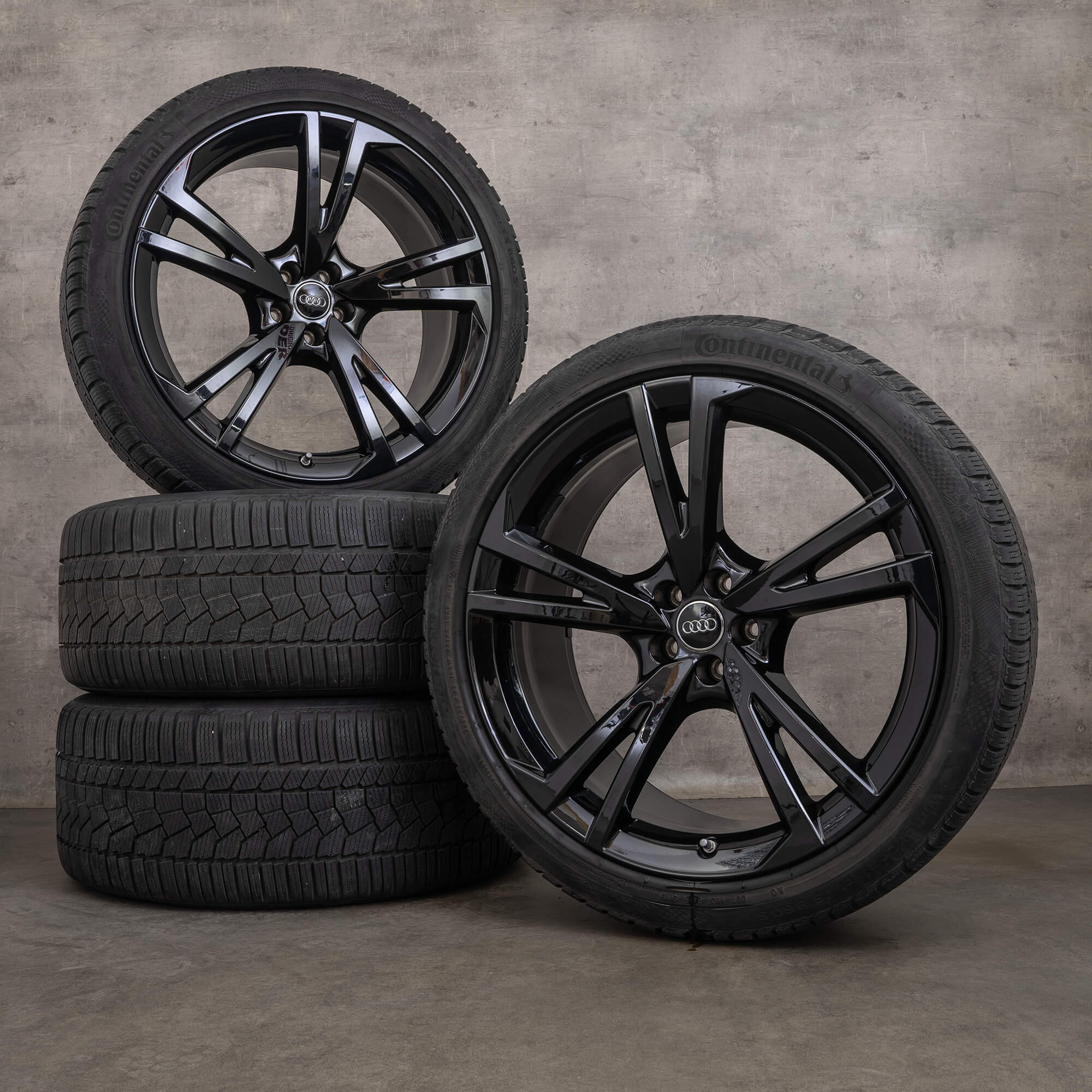 Originale Audi Q7 SQ7 4M 22 Zoll Winterräder Felgen 4M0601025CA Falx schwarz