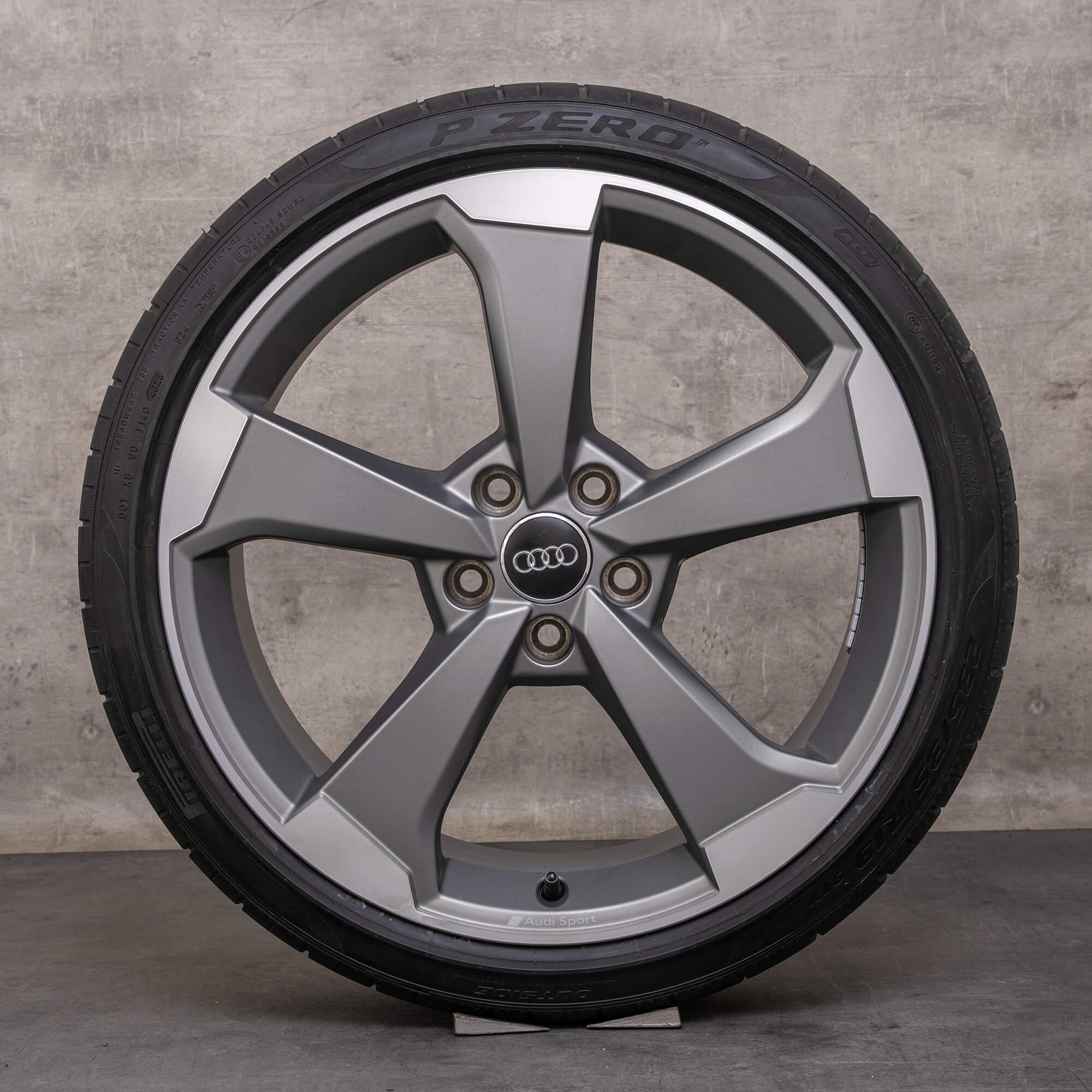 Original Audi A3 S3 RS3 Jantes 19 pouces 8V 8Y Sommerrder 8V0601025FA Rotor anthracite mat brillant