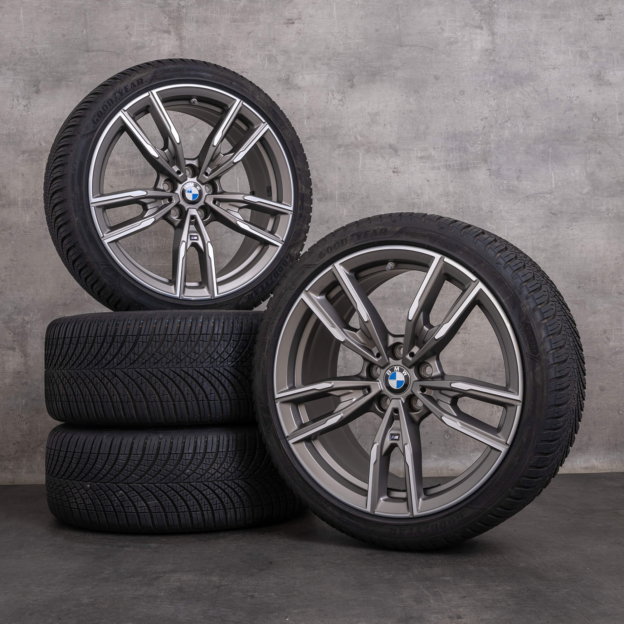 Originele BMW 2 serie 3 4 velgen 19 inch G42 G20 G21 G22 G23 zomerwielen styling 792 M 8089894 8089895 orbit grijs mat gepolijst gedraaid