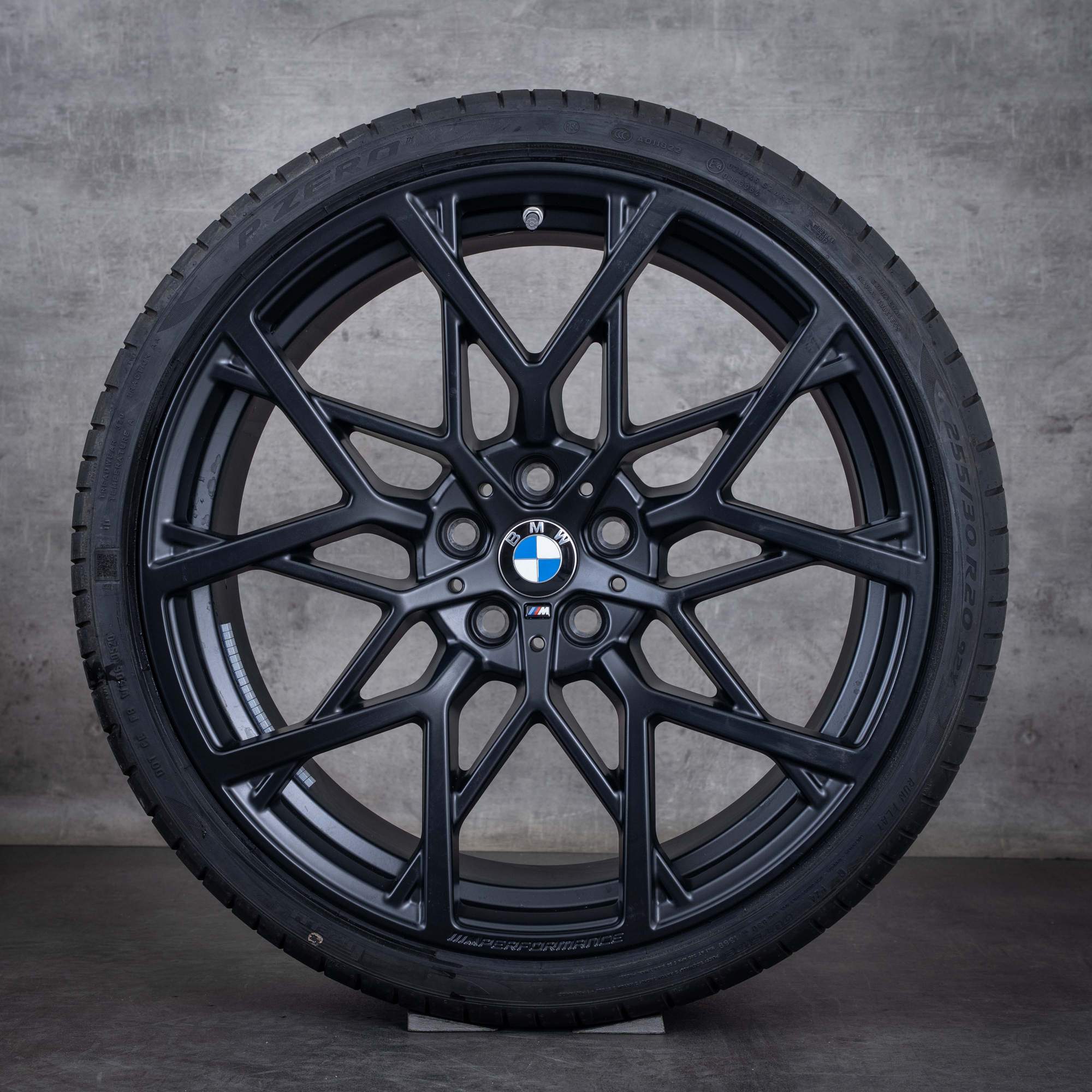 Oryginalne felgi BMW serii 3 20 cali G20 G21 koła letnie stylizacja 795 M 6893514 6893515 czarny mat