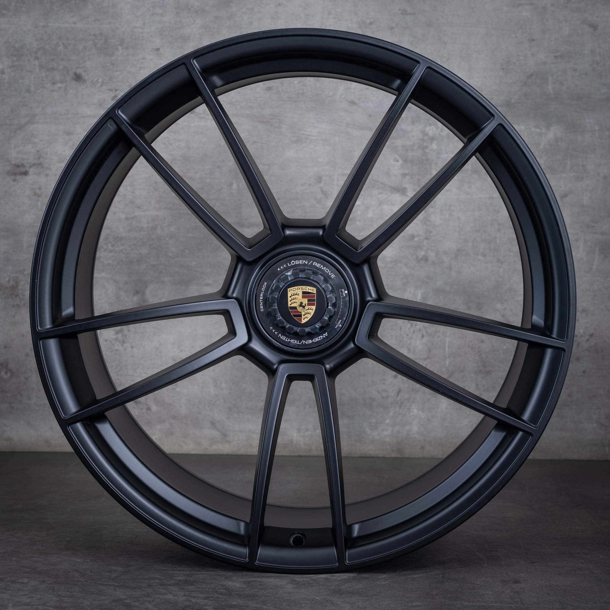 Oryginalne felgi Porsche 992 I 20 21 cali Turbo & S 992601025AB 992601025AC czarny mat