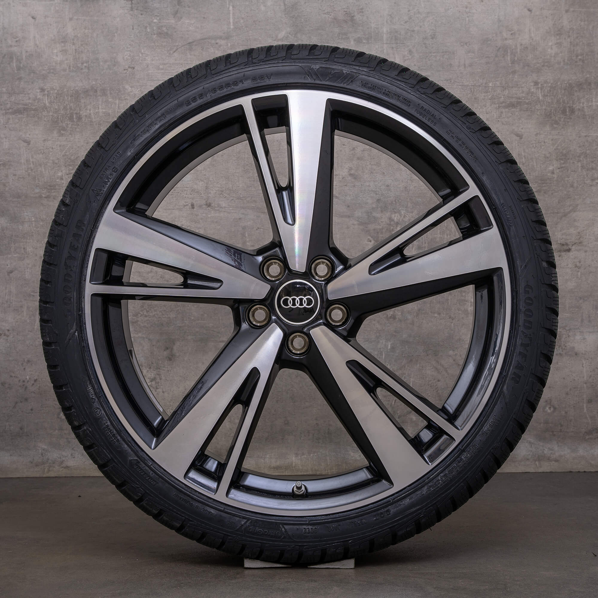 Original Audi A6 S6 Winterräder 21 Zoll 4K C8 Felgen 4K0601025AG Blade schwarz glanzgedreht NEU