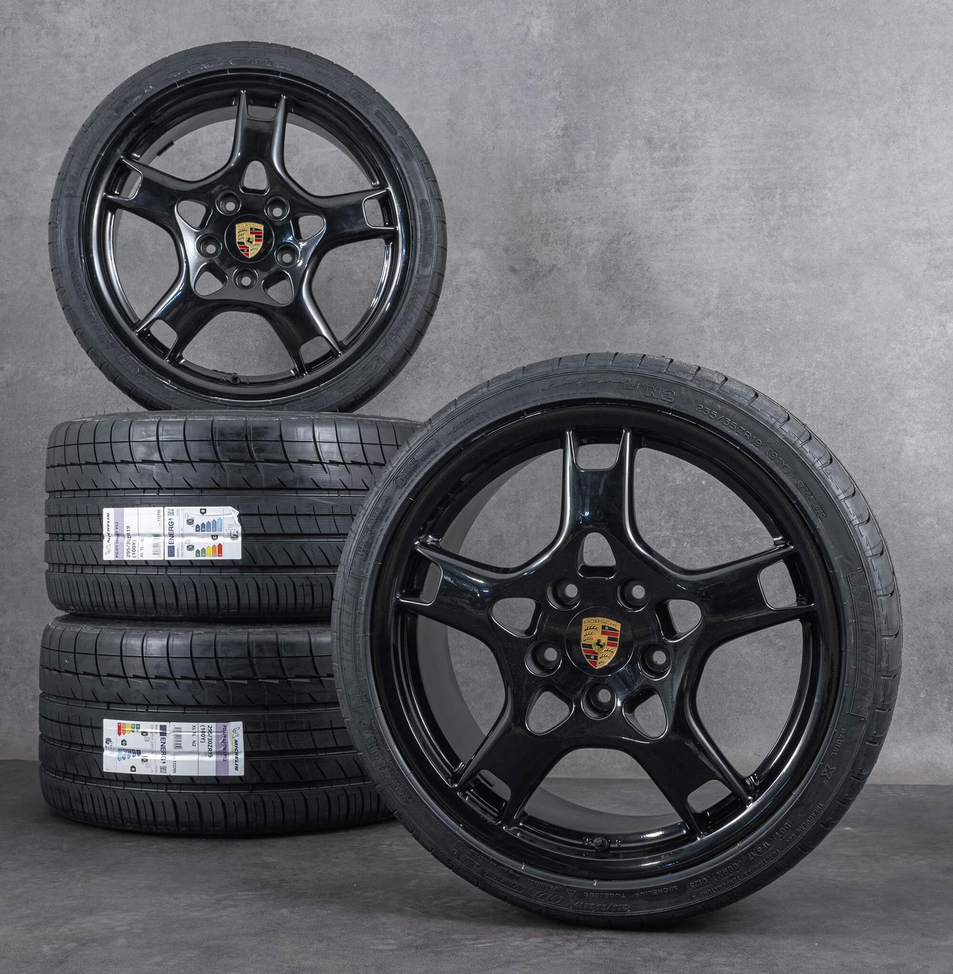 OEM Porsche 19 inch 997 Carrera C4 rims summer wheels tires NEW