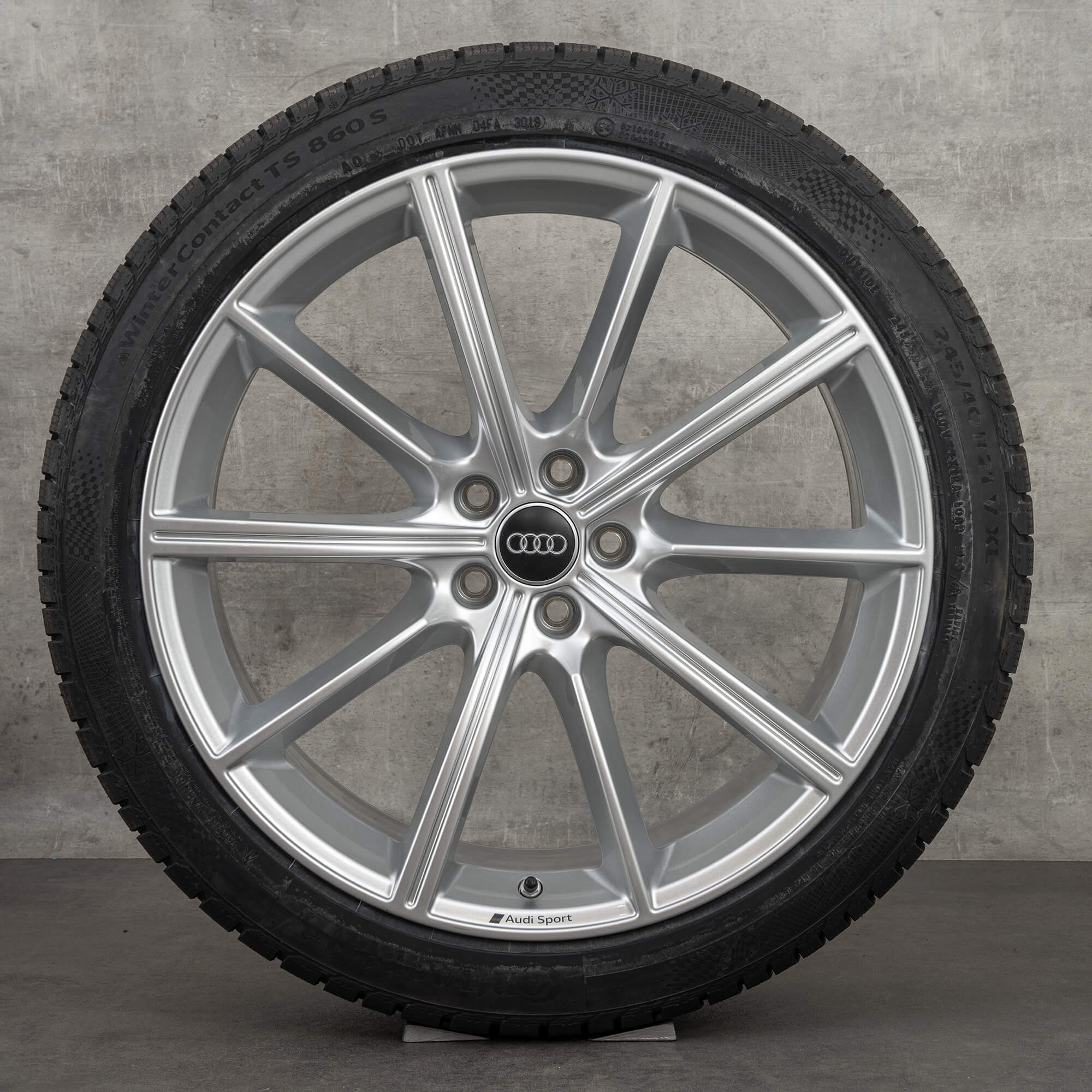 OEM Audi RS6 RS7 winter wheels 21 inch 4K C8 rims 4K0601025AA silver NEW