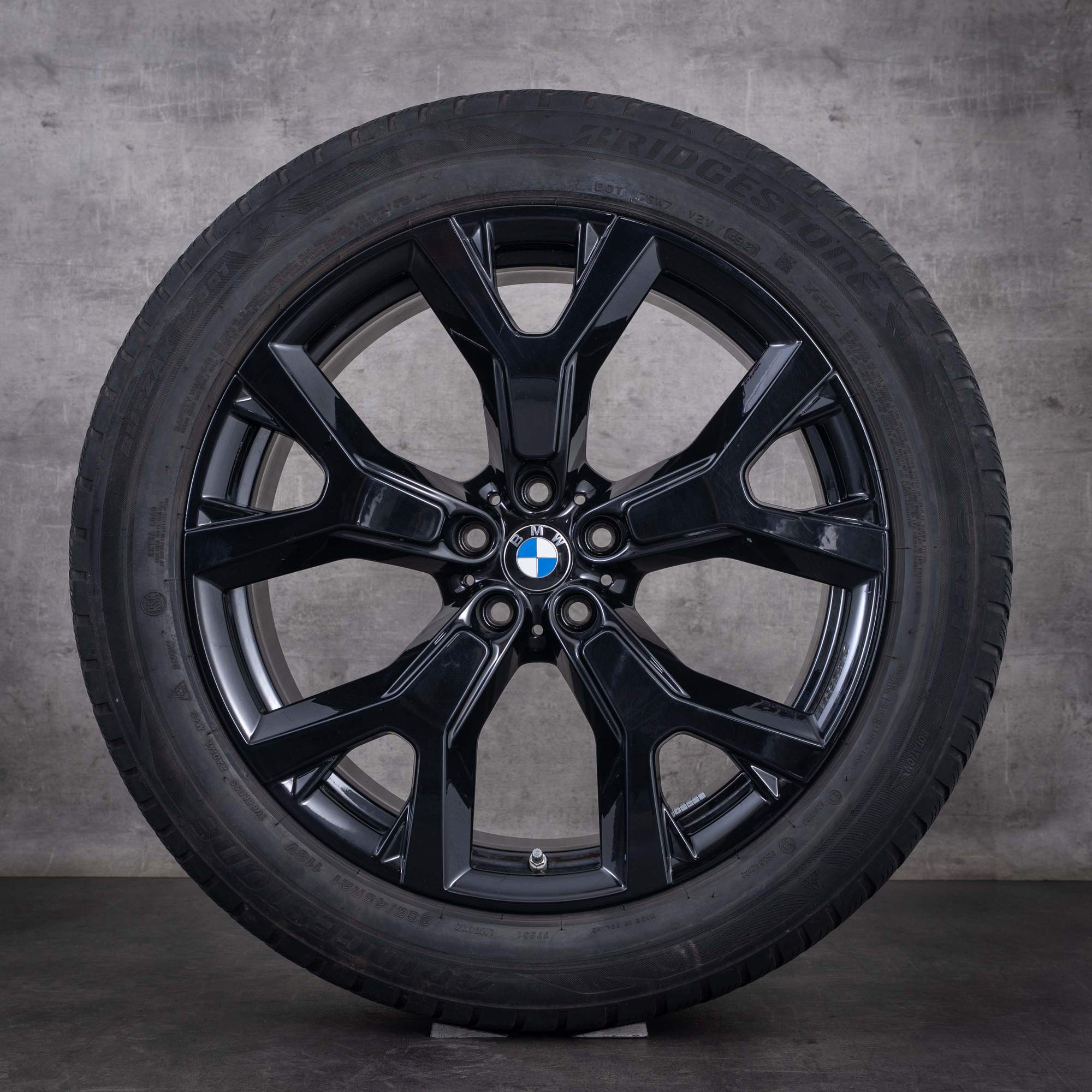 Originale BMW X7 vinterhjul 21 tommer G07-fælge Styling 752 6885461 jet black uni