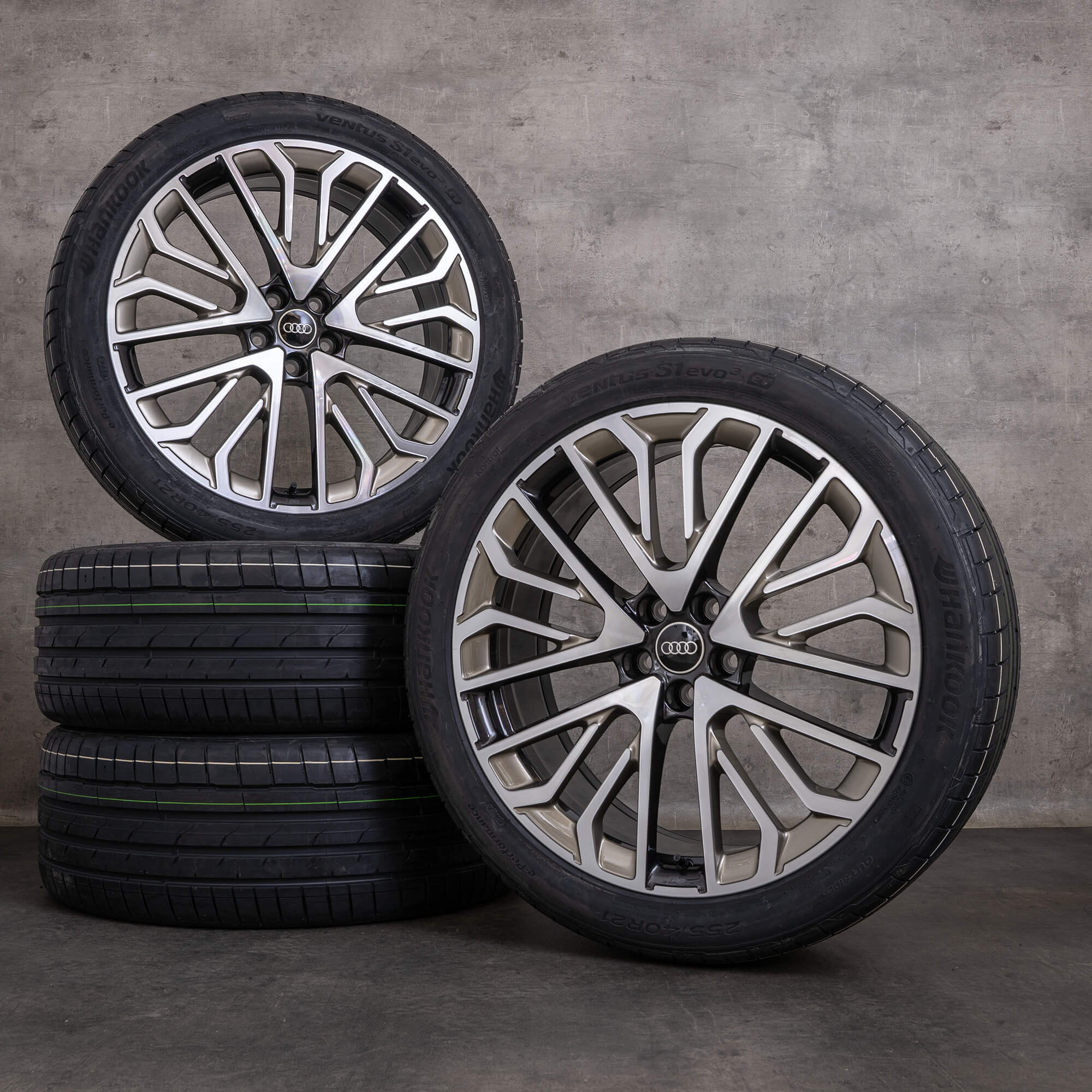 Oem Audi Q5 SQ5 Jantes 21 pouces FY GU Sportback Roues été jantes 8MA601025L granit or poli NEUF