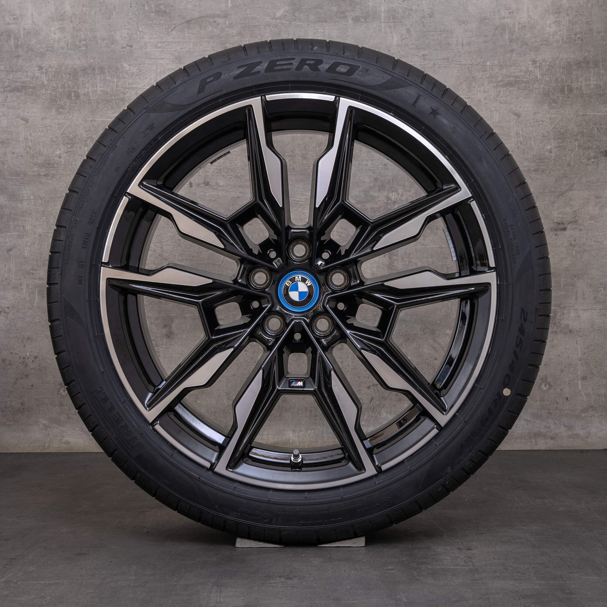 Originale BMW 4-serie i4 felger 19 tommers G26 Gran Coupe sommerhjul styling 861 M 8089227 8089228 jet svart blank snudd