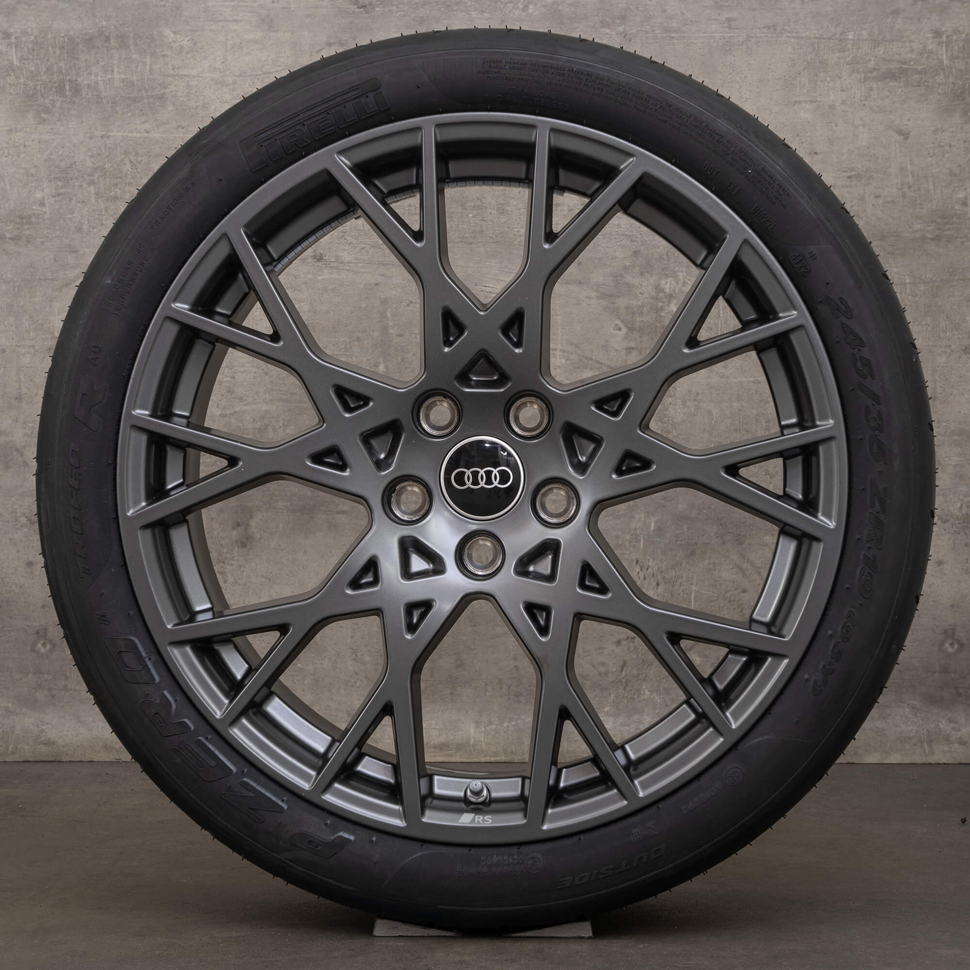 Genuine Audi RS3 cerchi 19 pollici 8Y ruote estive 8Y0601025CK 8Y0601025CL grigio NUOVO