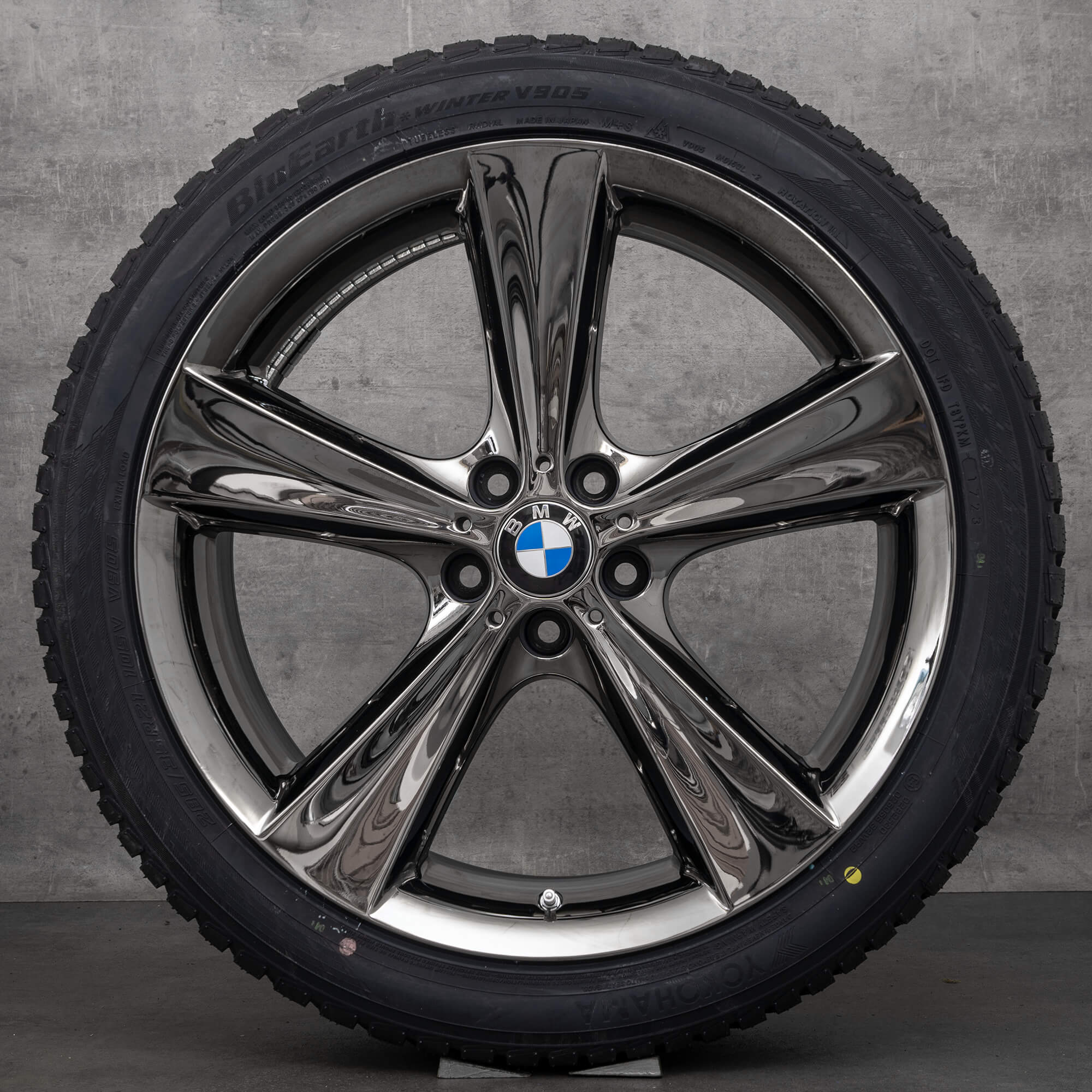 BMW X5 E70 ruedas de invierno Llantas 21 pulgadas 128 neumáticos cromados