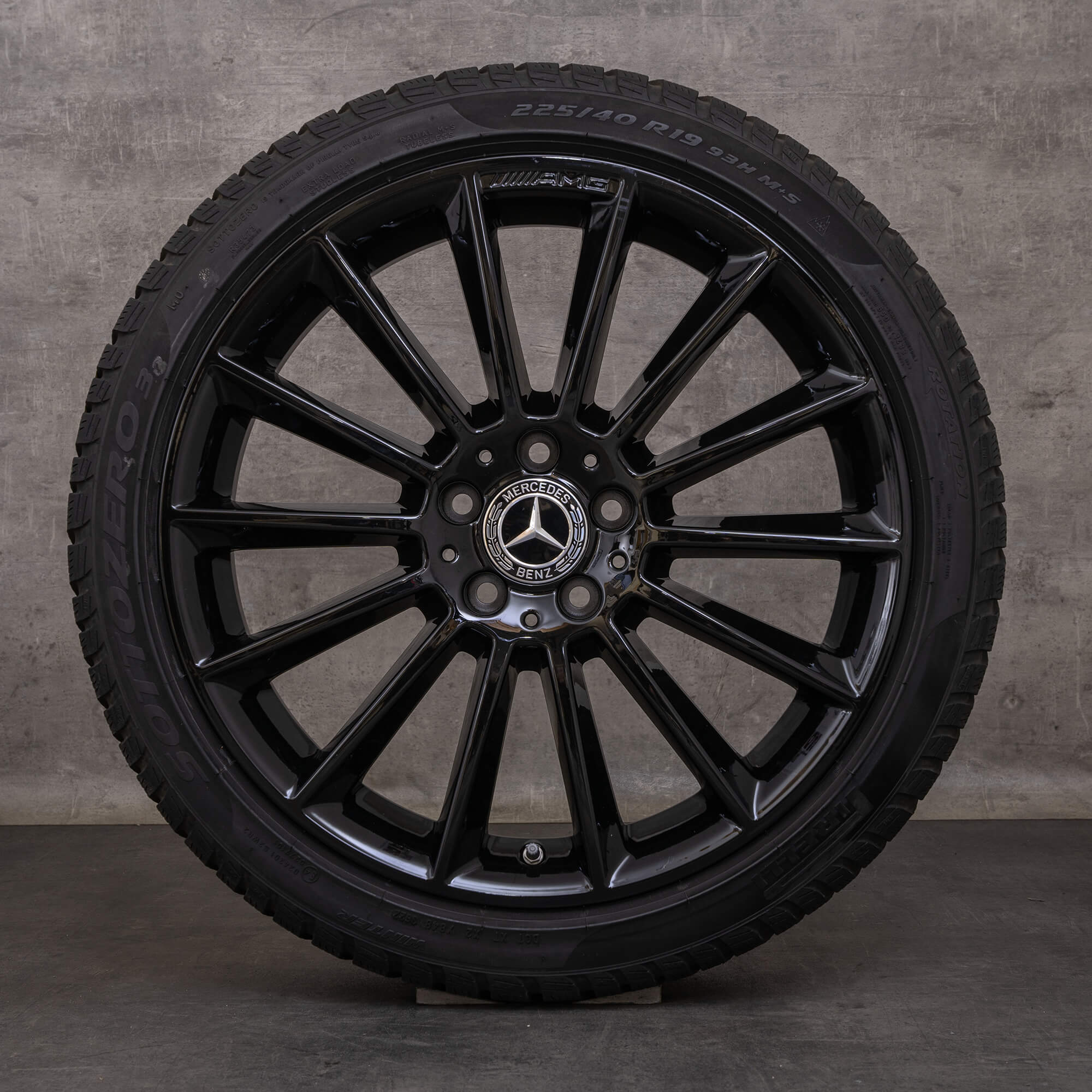 Oem Mercedes Benz A B classe CLA pneus hiver jantes 19 pouces W177 V177 W247 C118 X118 A1774011600 noir brillant
