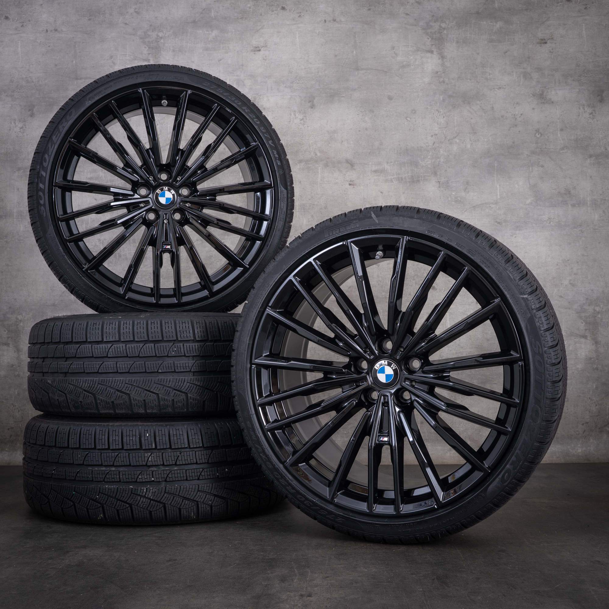 Alkuperäiset BMW 5- ja 8-sarjan talvirenkaat 20 tuumaa G30 G31 G14 G15 G16 vanteet Styling 729 M 8072025 8072026 jet black