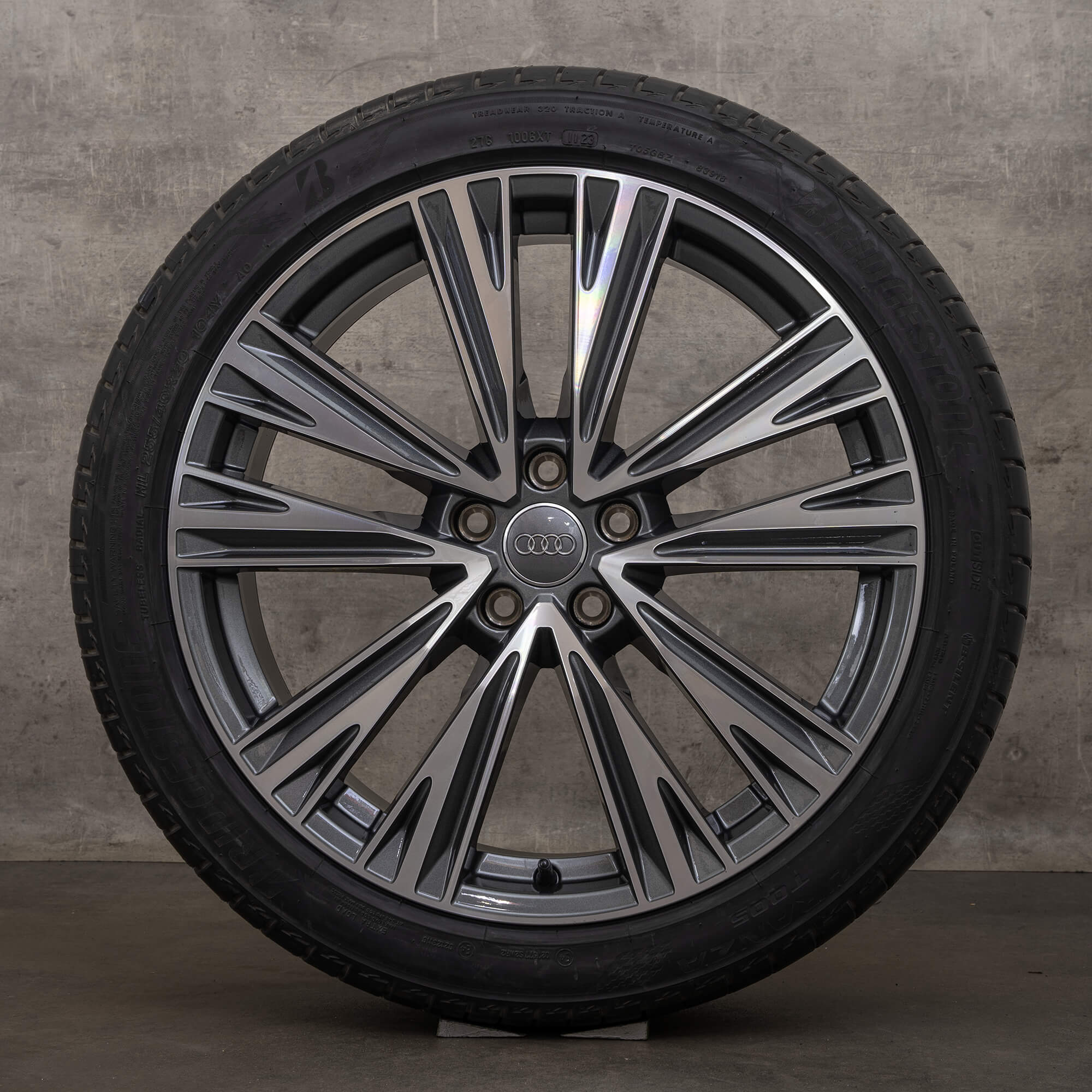 Original Audi A6 S6 Jantes 20 pouces 4K C8 F2 Roues d'été 4K0601025J anthracite brillant